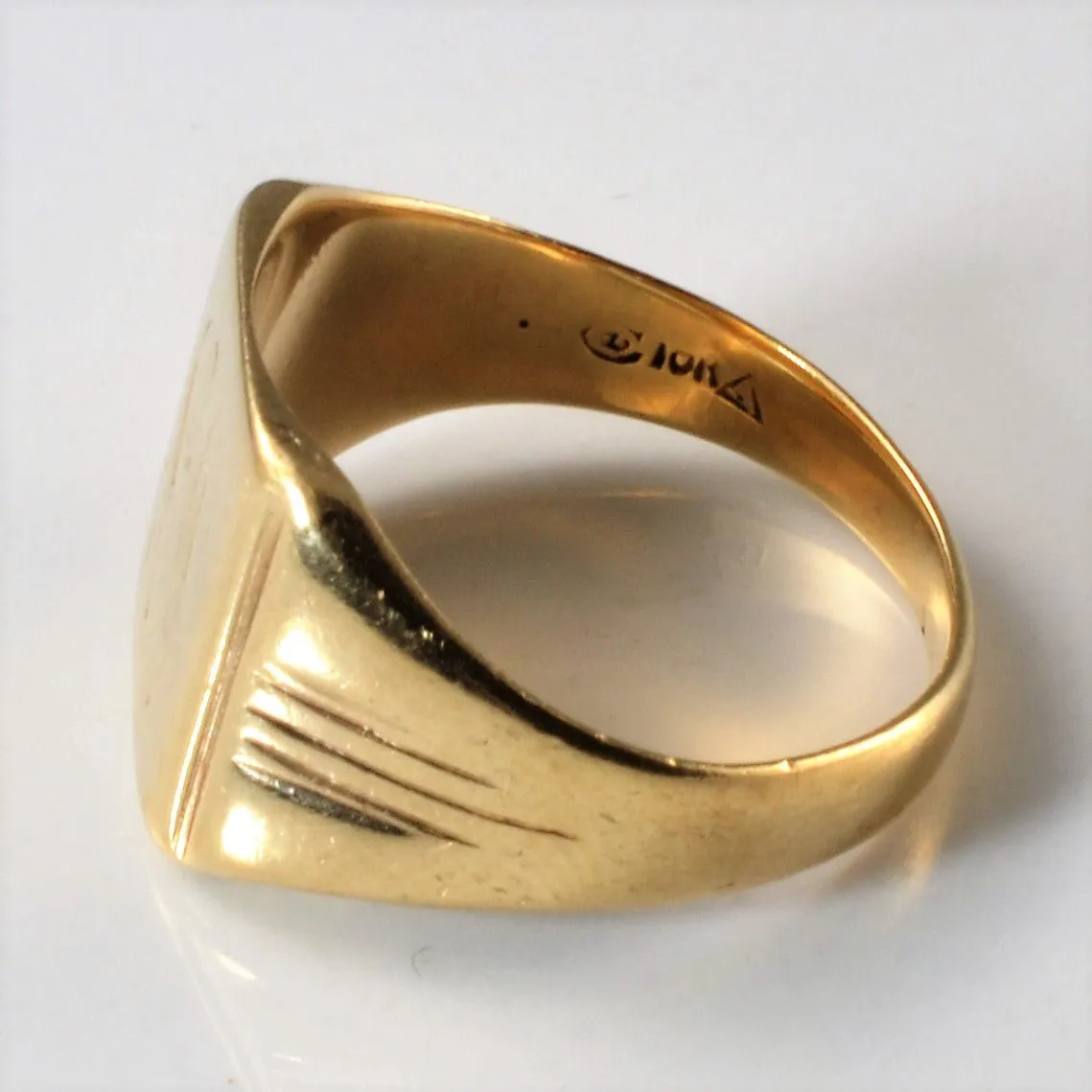 10K Gold Canadian Hallmarked Signet Ring | SZ 7 |