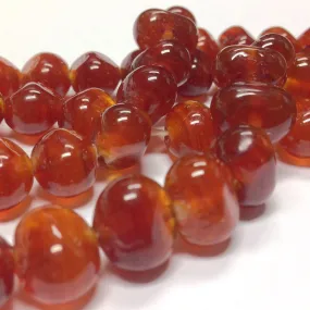 10X12MM Amber Baroque Glass Bead (72 pieces)