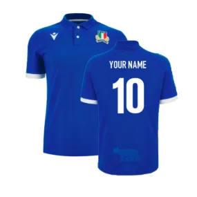 2023-2024 Italy Home Cotton Rugby Shirt (Your Name)