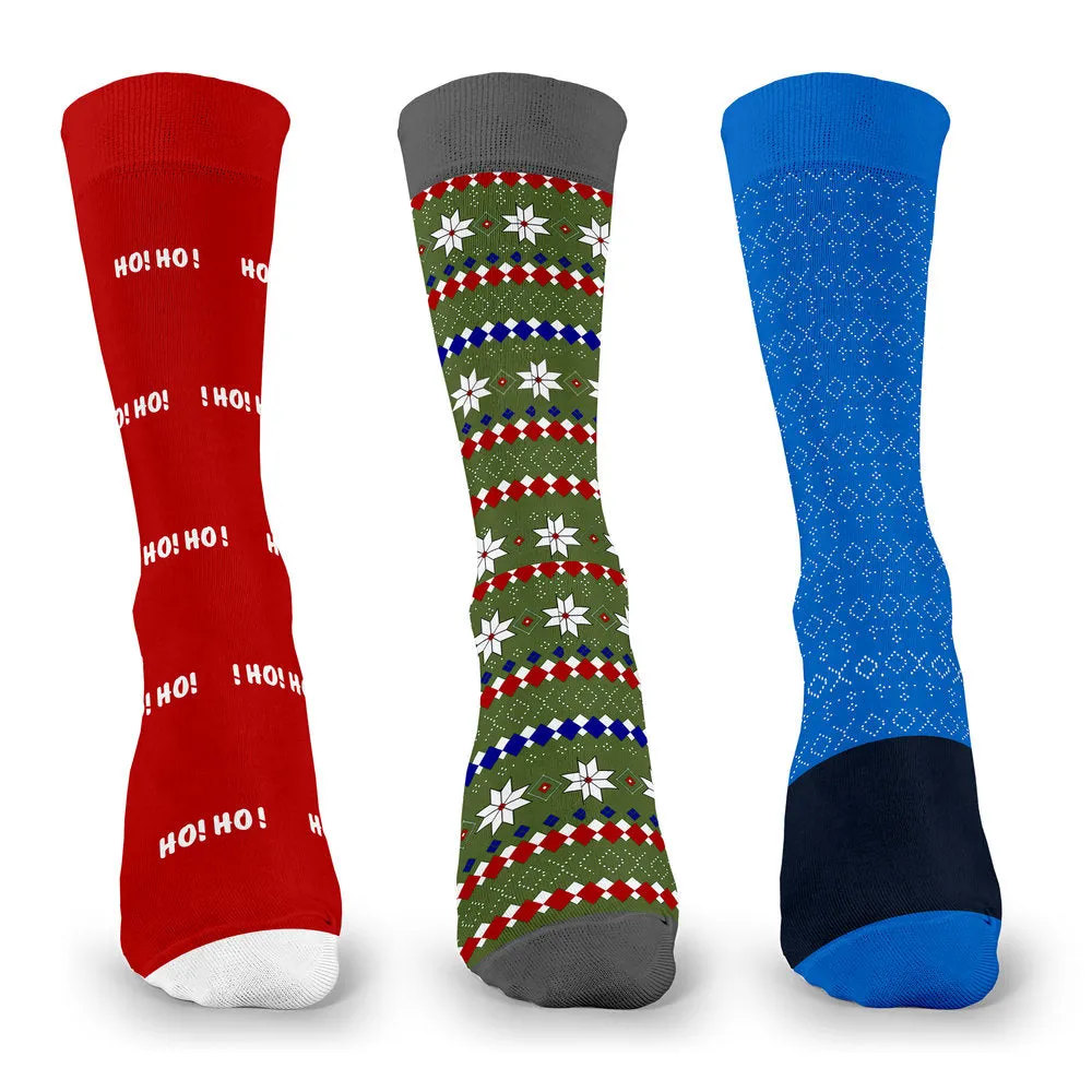 3 PACK CHRISTMAS SOCKS SANTA