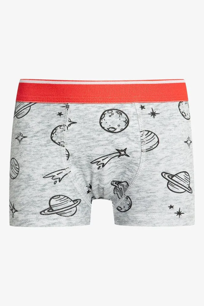 3 Pack Space Boxers Red