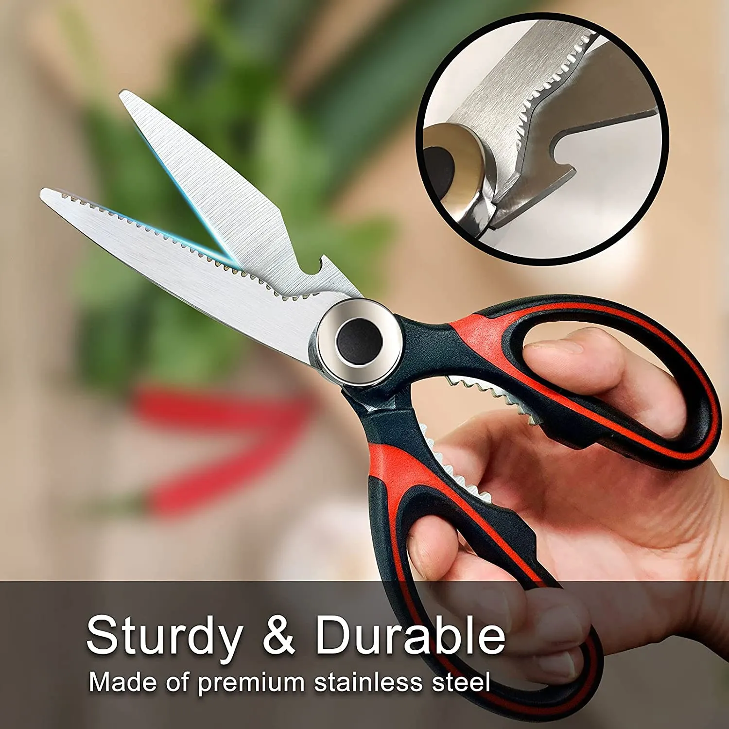 3pcs Heavy Duty Scissors for Kitchen Use / Multi-Function Kitchen Scissors Ultra Sharp Random Color