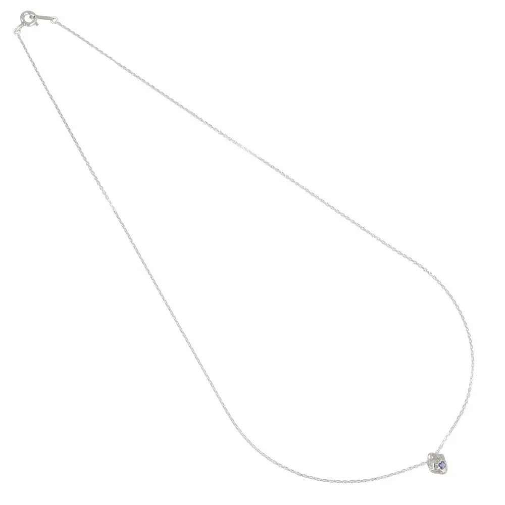 925 Silver Iolite Short Necklace