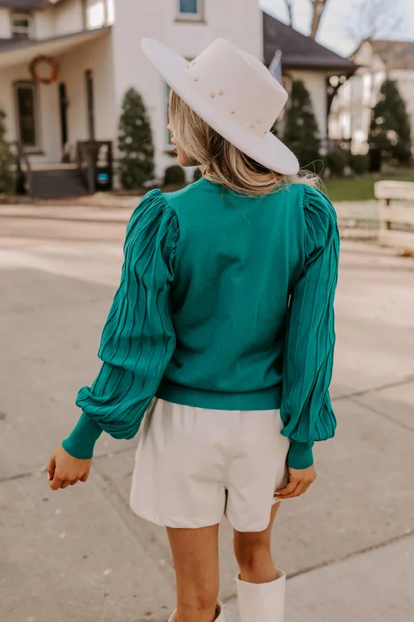 Act Out Of Love Top In Hunter Green