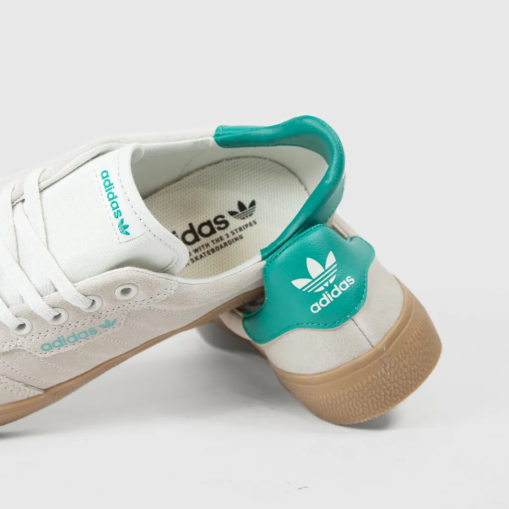 Adidas Skateboarding - 3MC Shoes - Cloud White / Clear Green / Gum