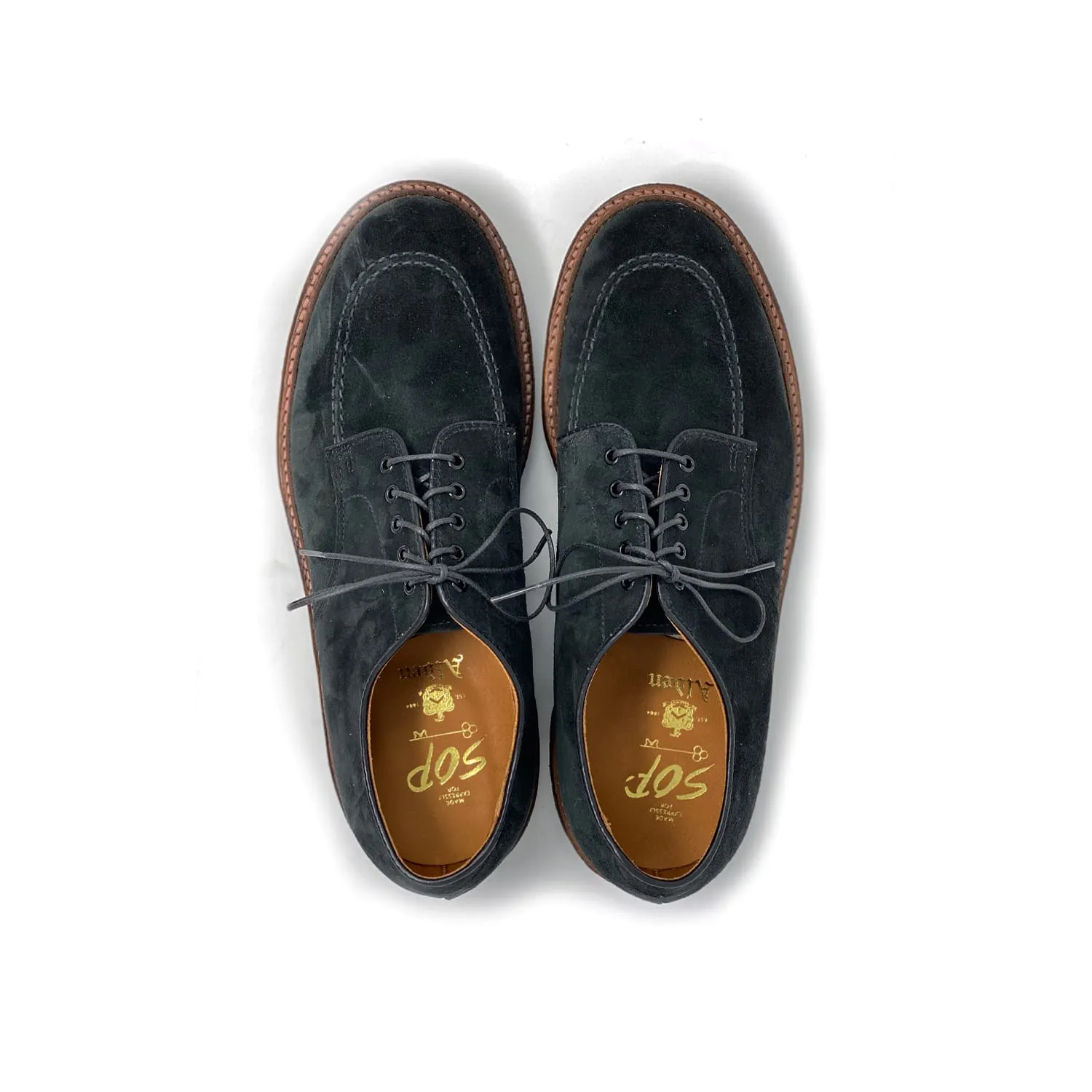 Alden x Snake Oil Provisions Temple Oxford Black Suede PRE-ORDER DEPOSIT