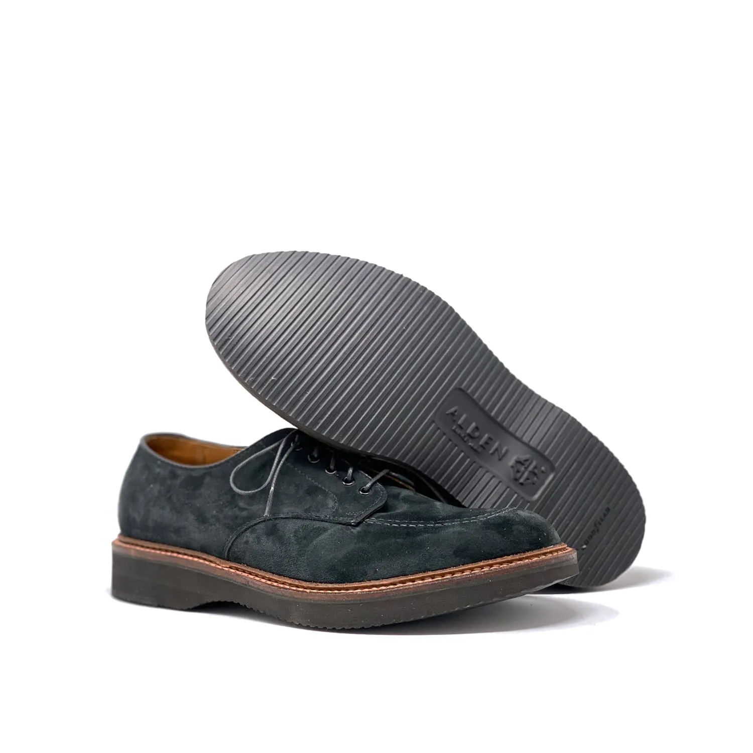 Alden x Snake Oil Provisions Temple Oxford Black Suede PRE-ORDER DEPOSIT