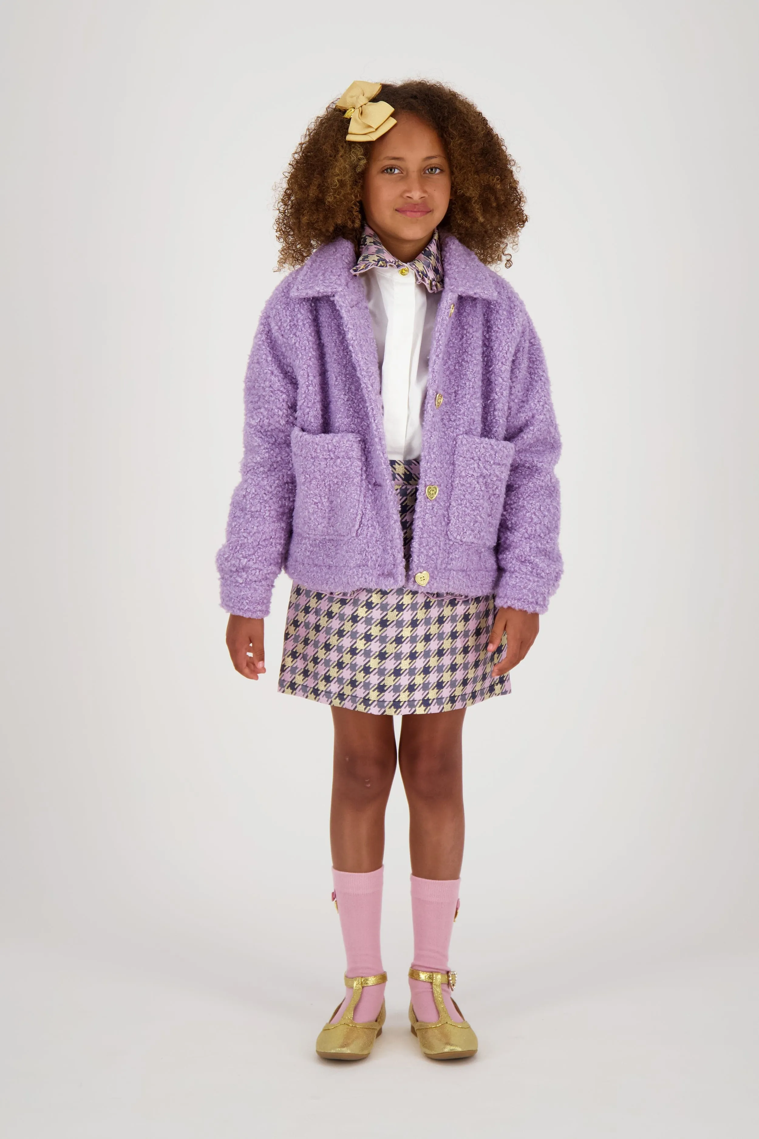 Angels Face Girls Whistler Fleece Jacket in Purple