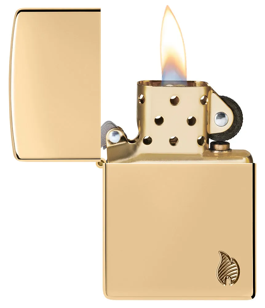 Armor® High Polish Brass Flame Design