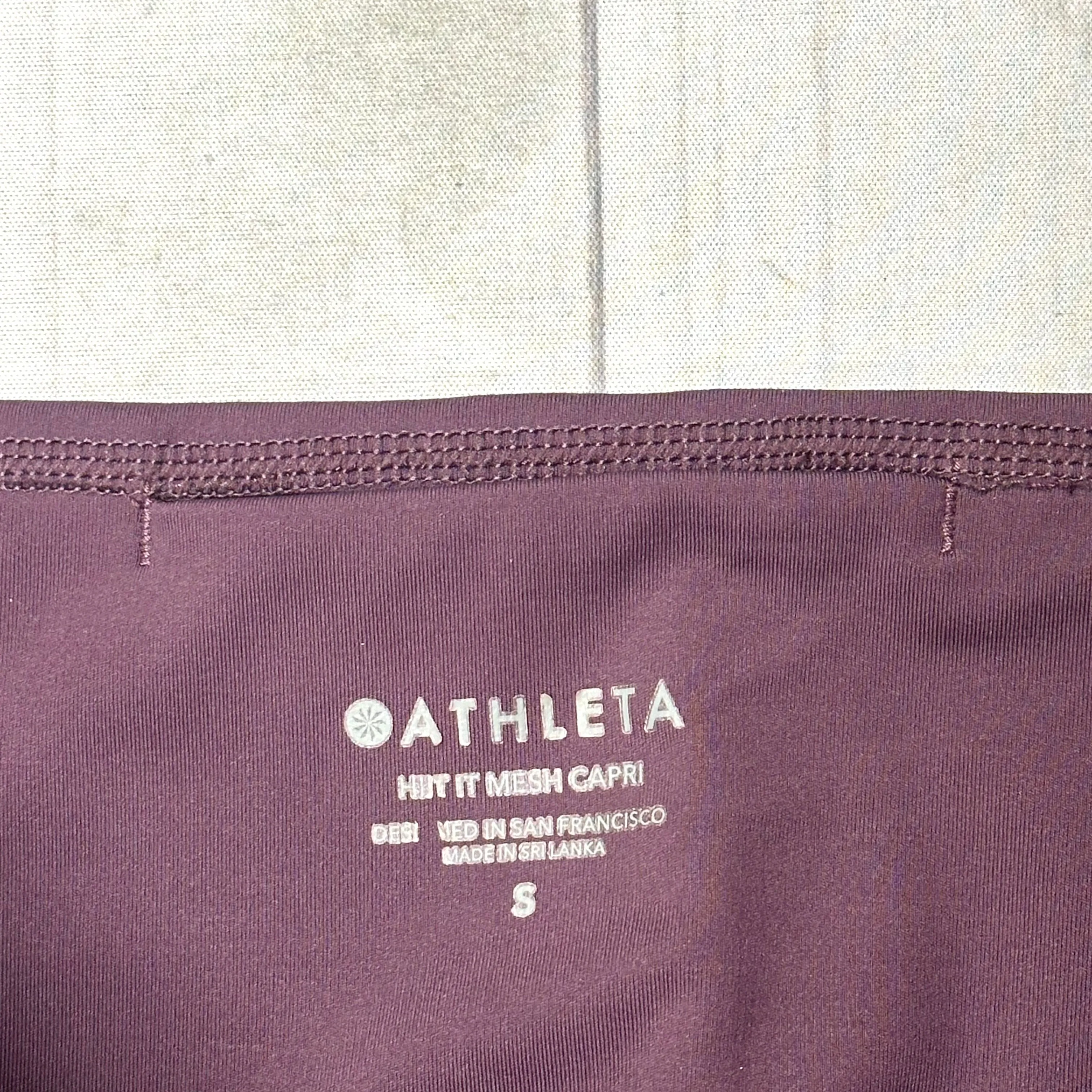 Athletic Capris By Athleta In Orange & Red, Size: S