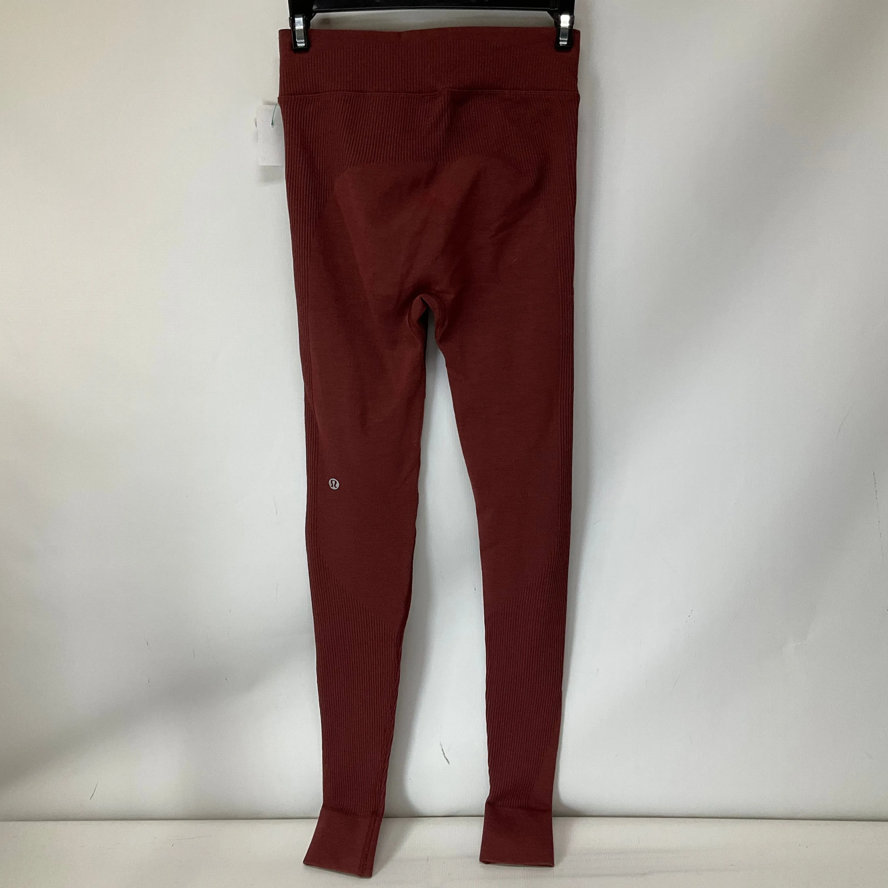 Athletic Leggings By Lululemon In Red, Size: 2