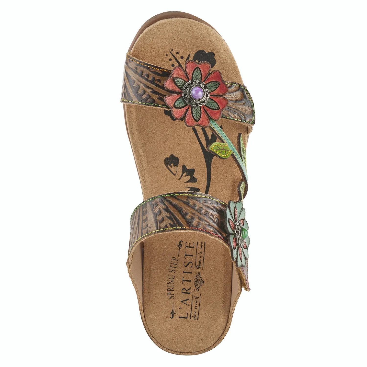 Aymee Fancy Adjustable Slide in Taupe