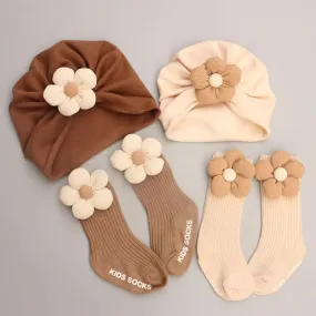 Baby Bonnet & Socks Set