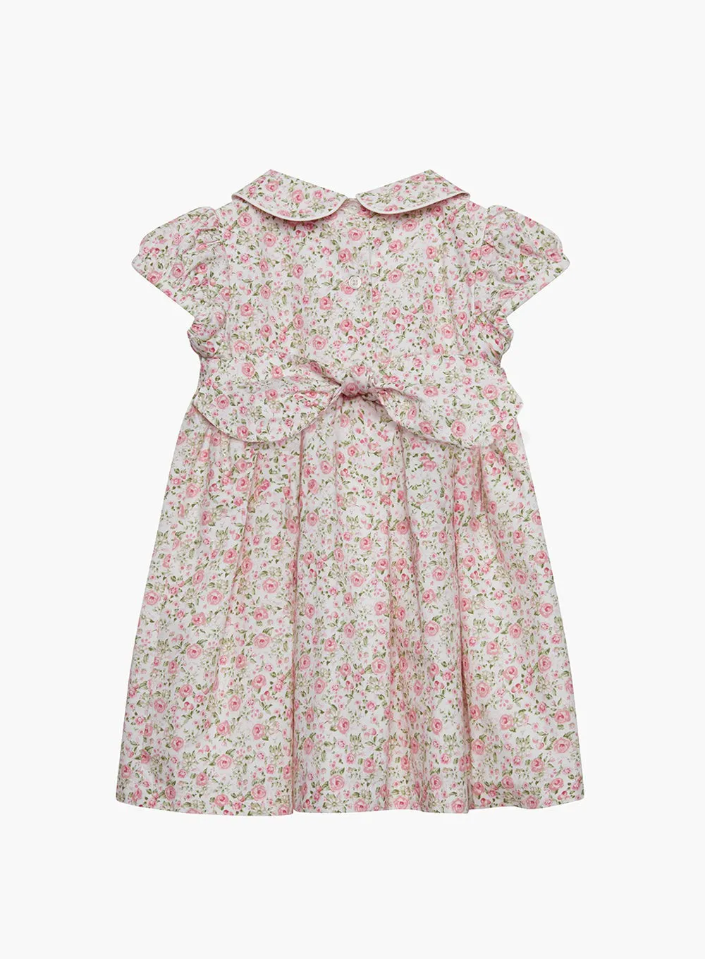 Baby Catherine Smocked Dress in Pink Rose