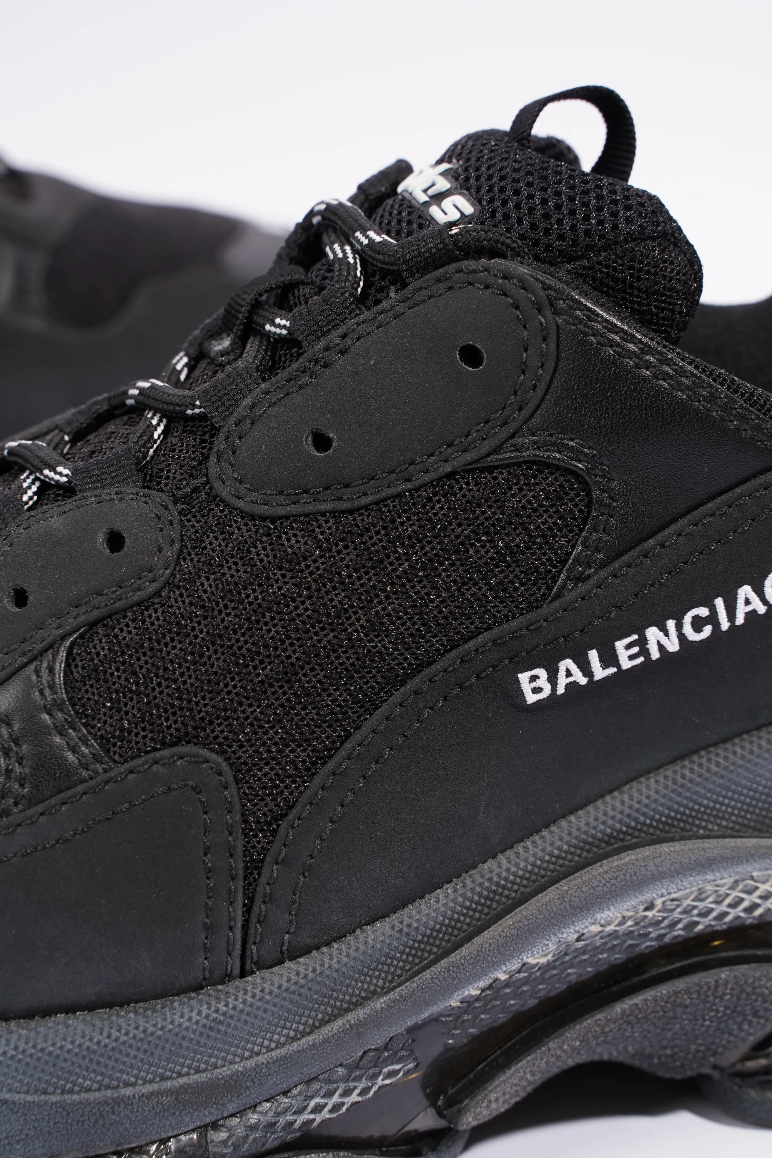 Balenciaga Mens Triple S Black / Clear Sole EU 44 / UK 10