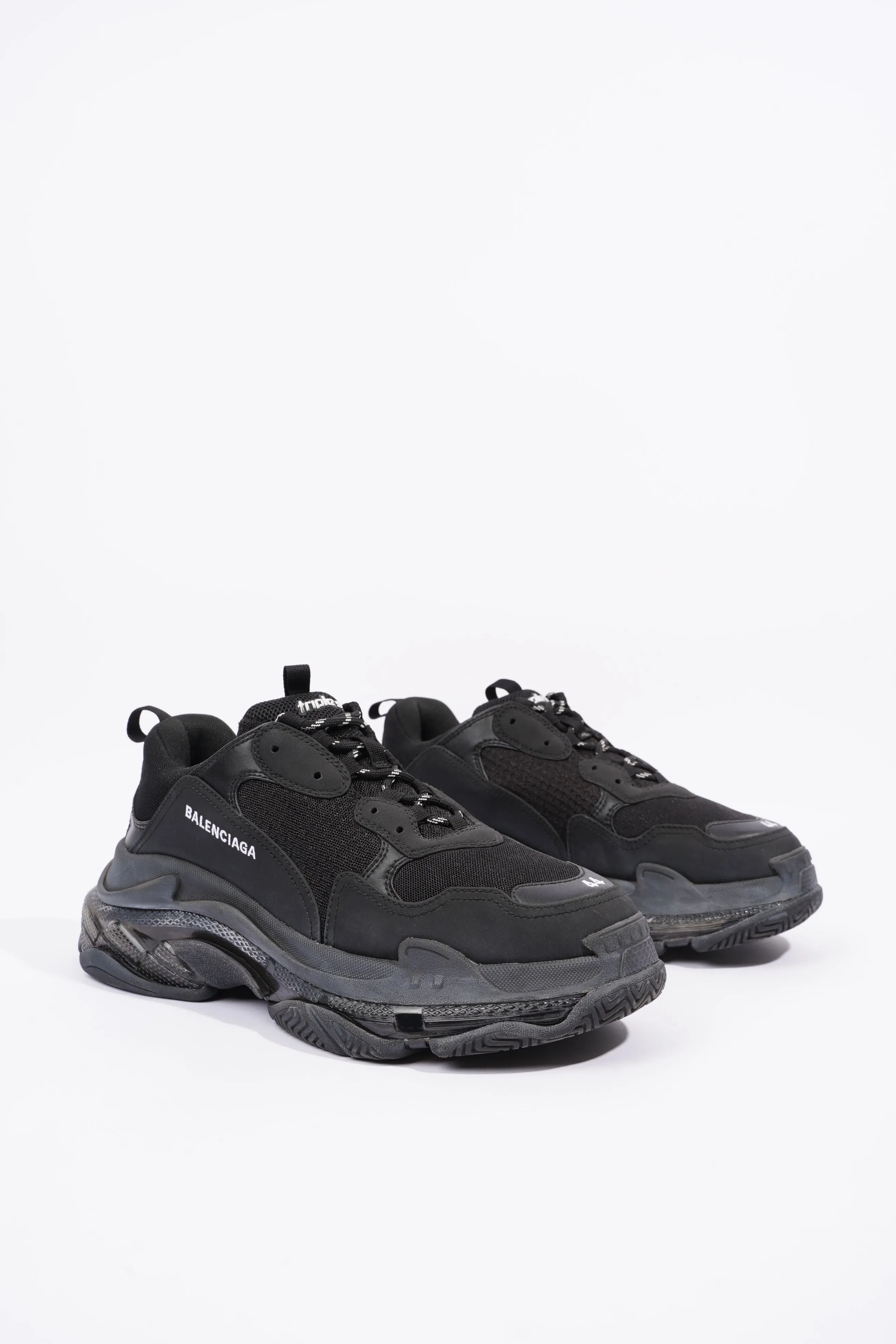 Balenciaga Mens Triple S Black / Clear Sole EU 44 / UK 10