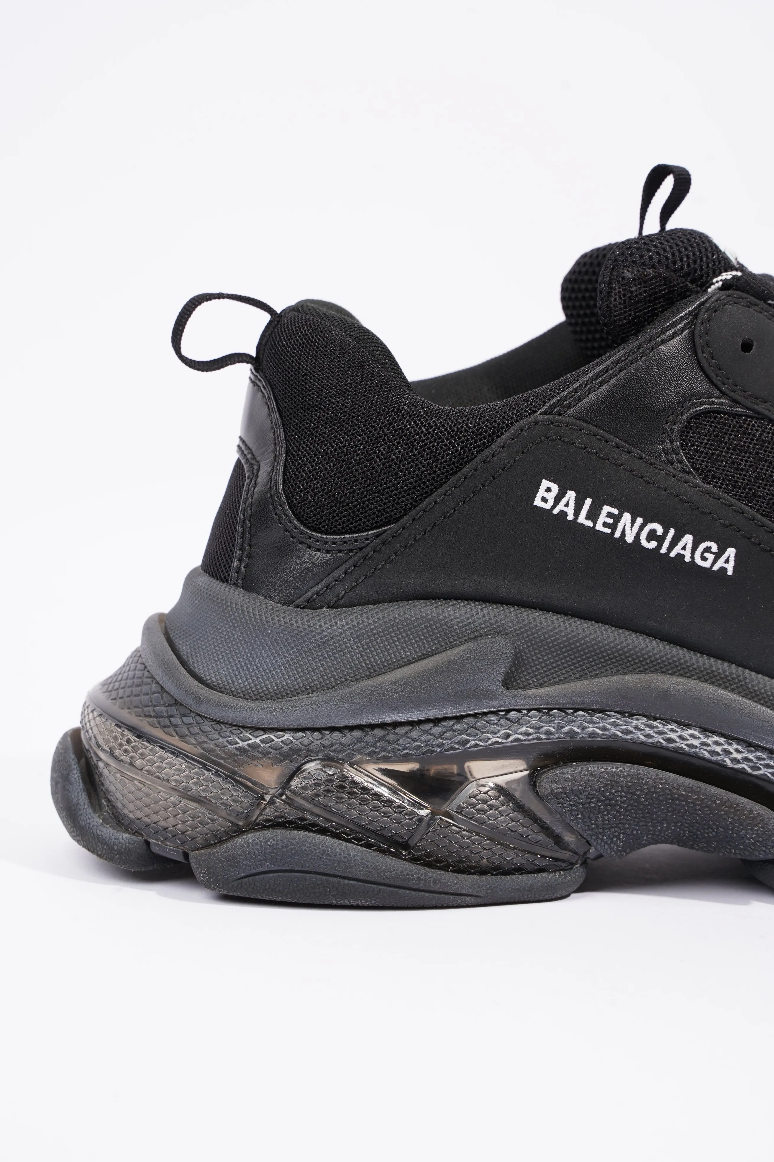 Balenciaga Mens Triple S Black / Clear Sole EU 44 / UK 10