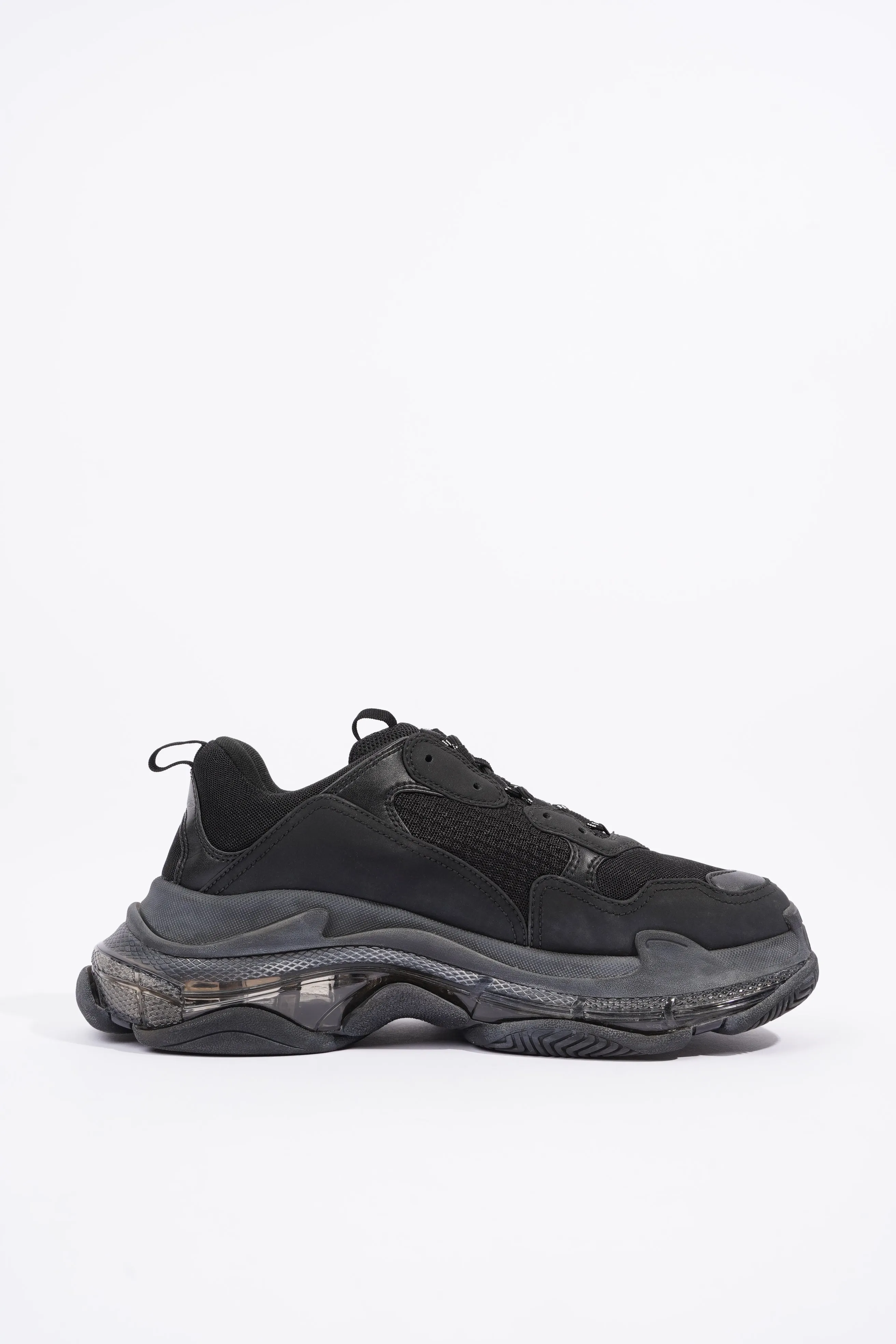 Balenciaga Mens Triple S Black / Clear Sole EU 44 / UK 10