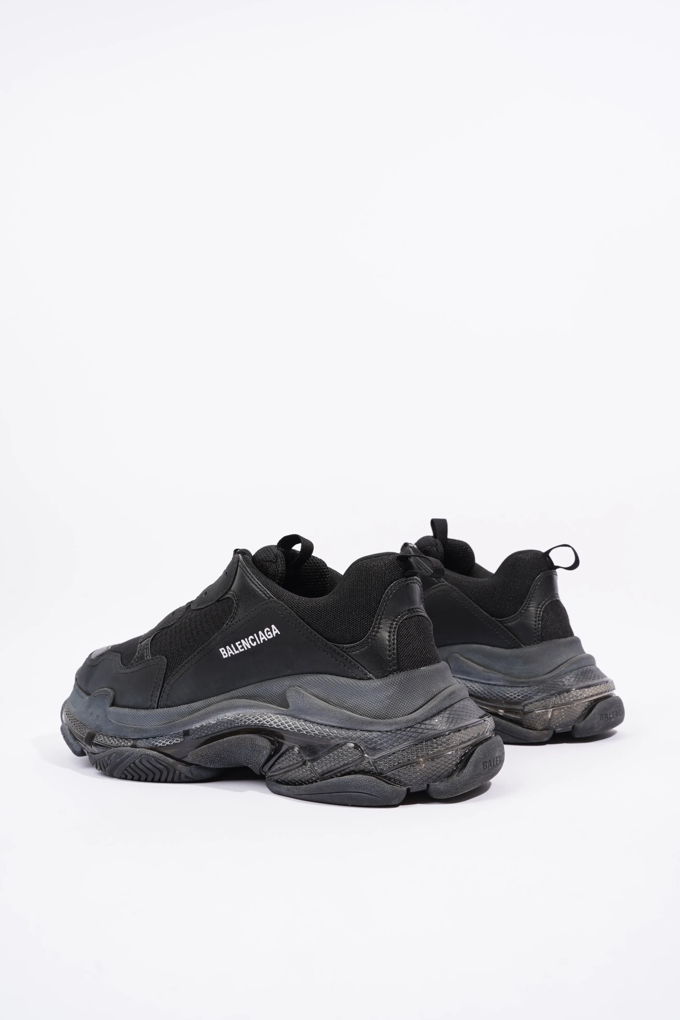 Balenciaga Mens Triple S Black / Clear Sole EU 44 / UK 10