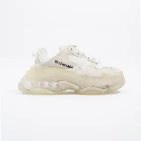 Balenciaga Triple S Clear Sole White Mesh EU 38 UK 5