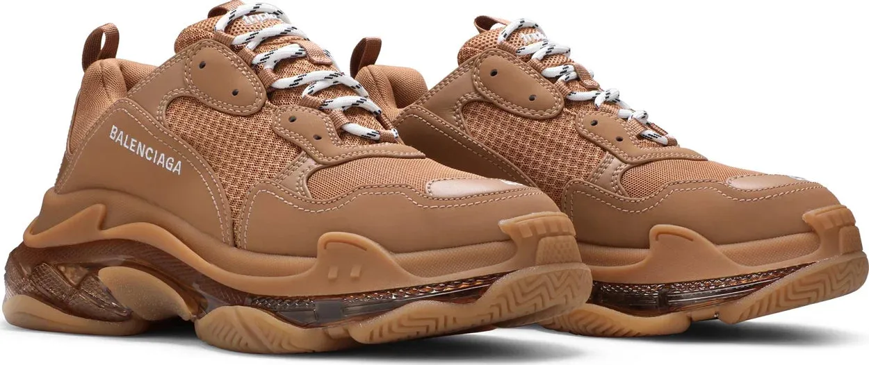 Balenciaga Wmns Triple S Sneaker 'Clear Sole - Light Camel'