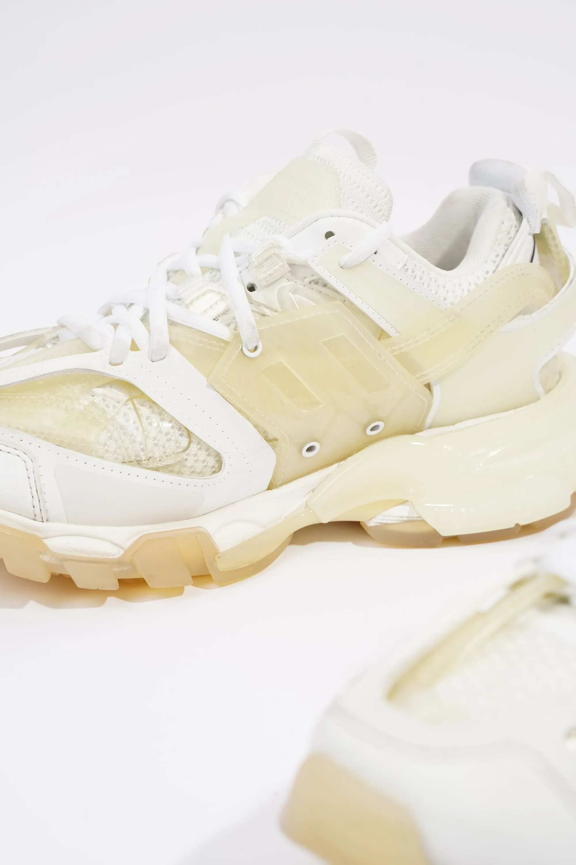 Balenciaga Womens Track White / Clear Sole EU 38 / UK 5