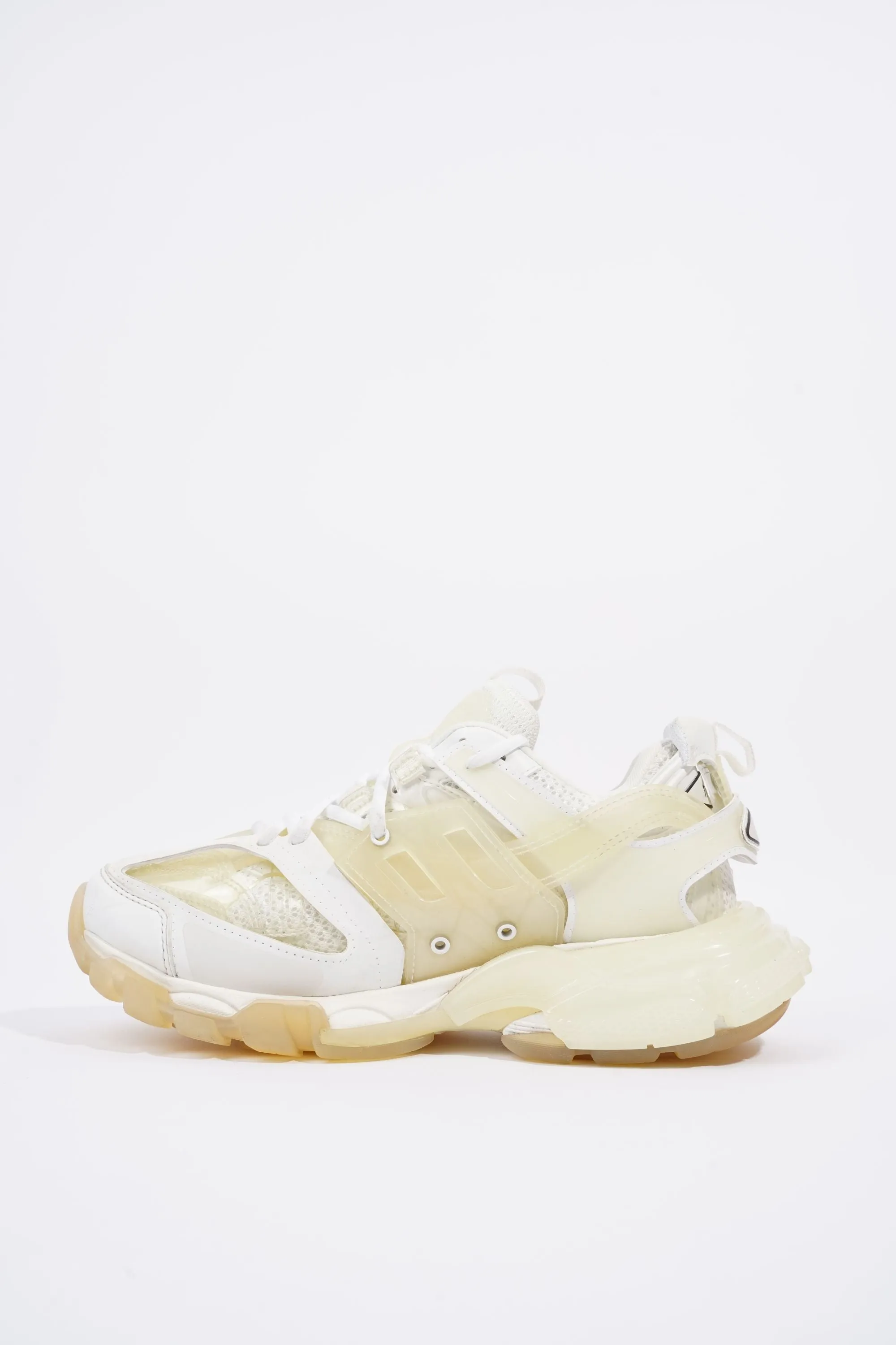 Balenciaga Womens Track White / Clear Sole EU 38 / UK 5