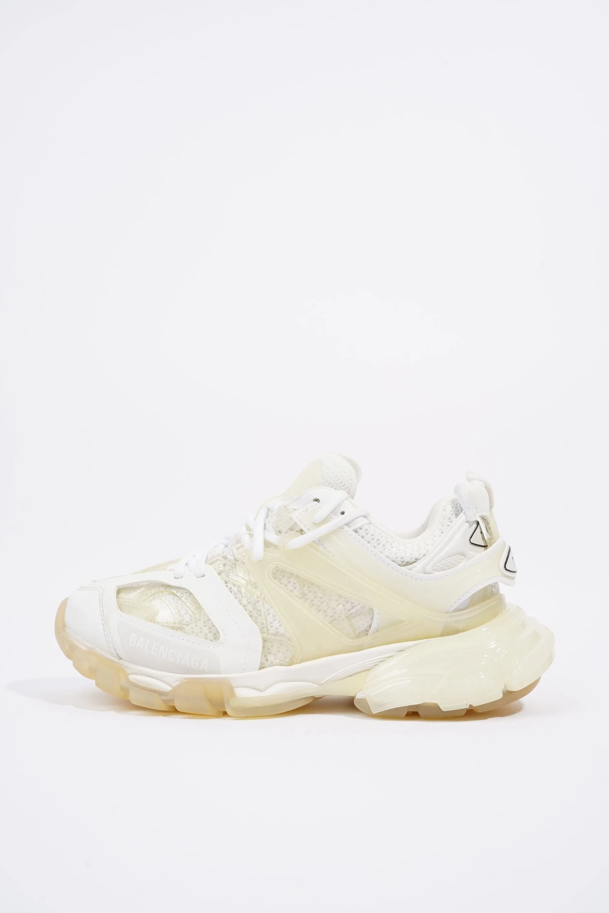 Balenciaga Womens Track White / Clear Sole EU 38 / UK 5