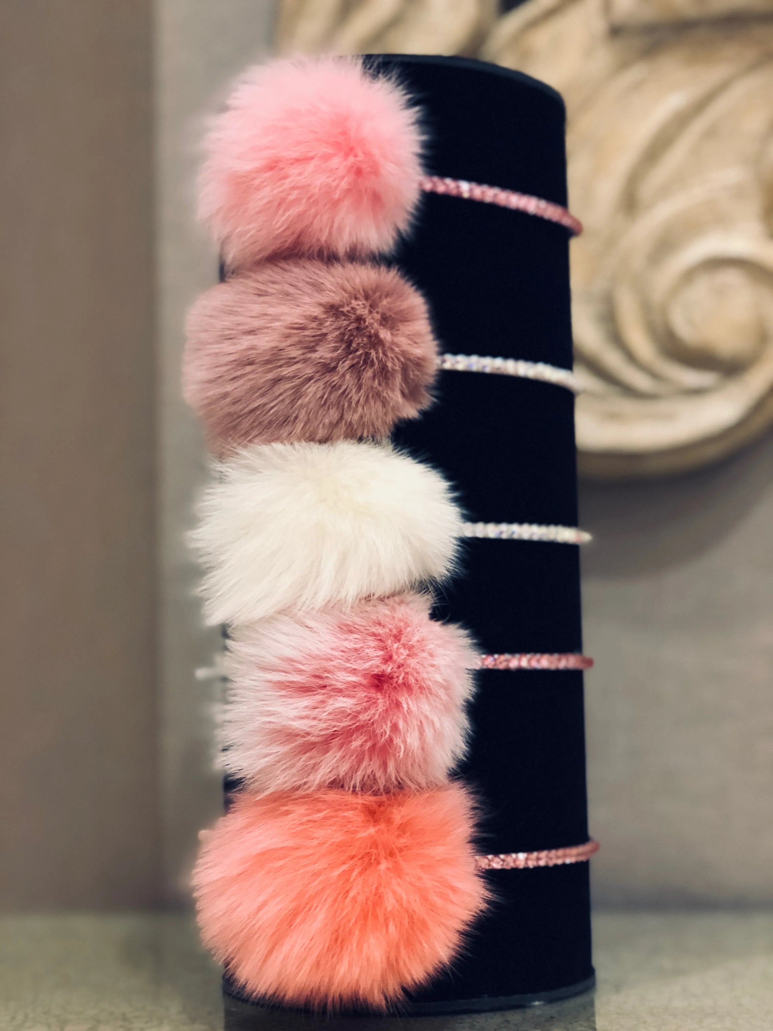 Bari Lynn Fur Crystal Headband