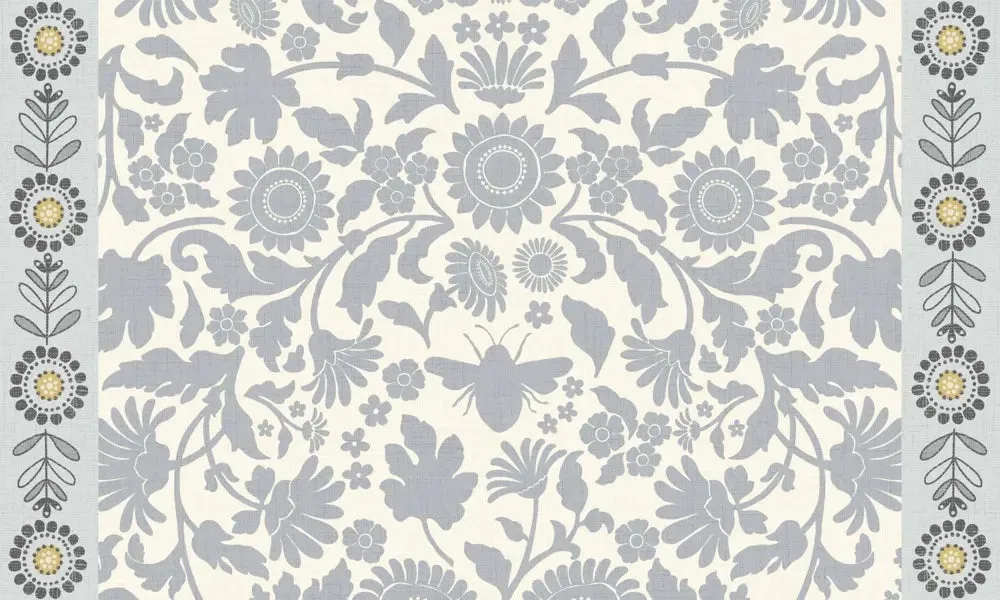 Bee Floral - Grey