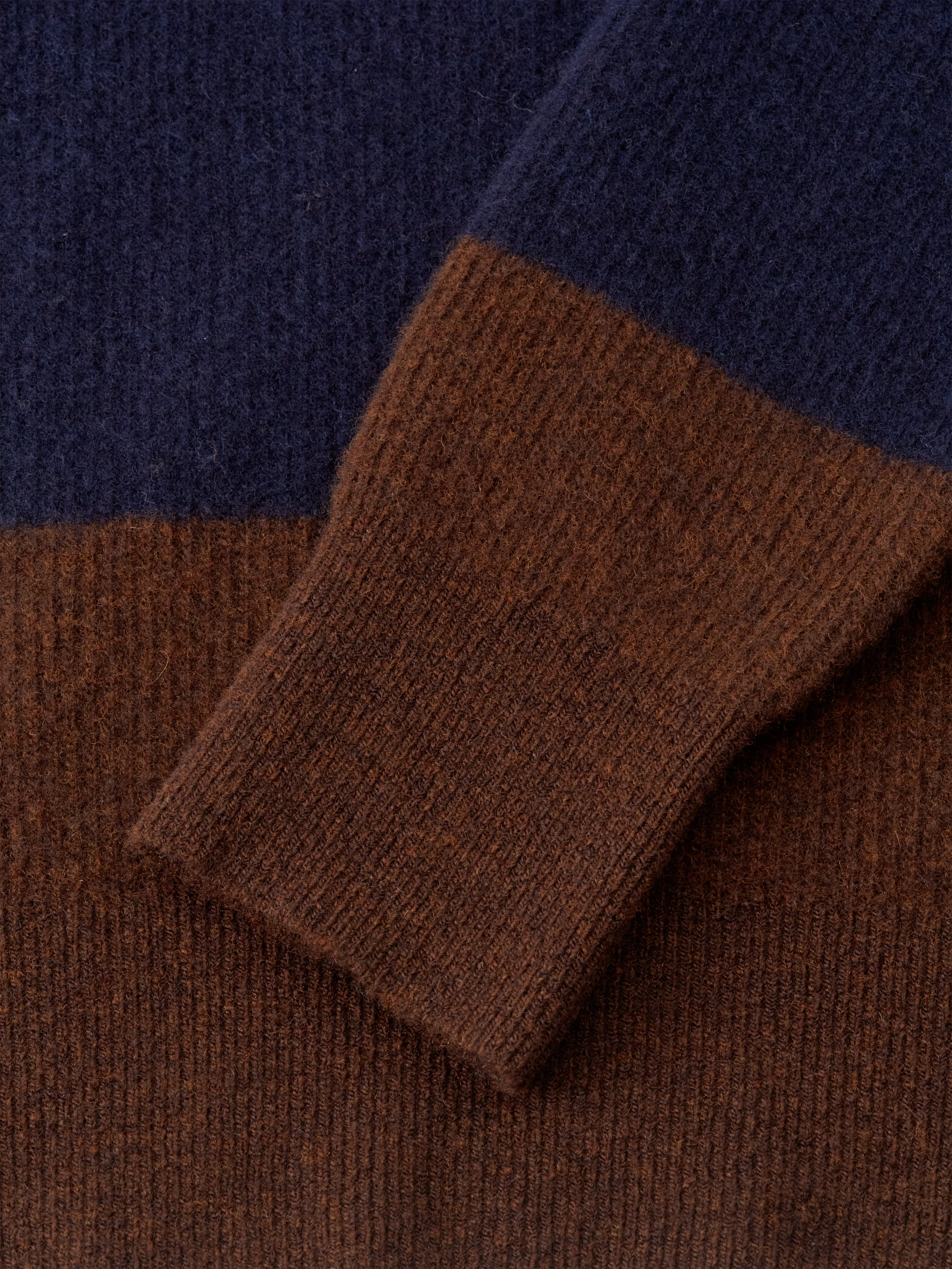 Blenheim Jumper Paxton Navy/Brown