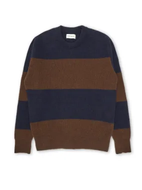 Blenheim Jumper Paxton Navy/Brown