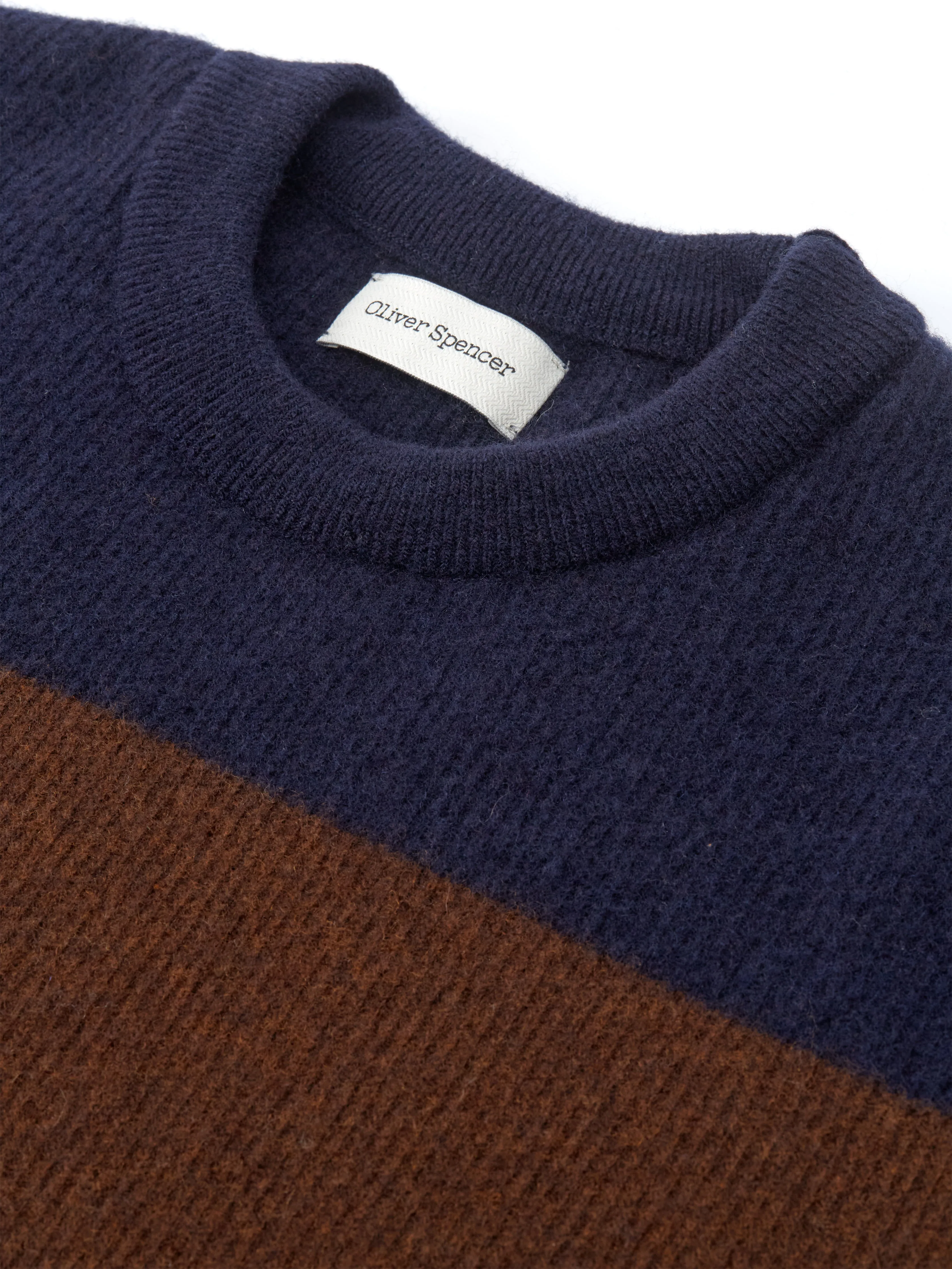 Blenheim Jumper Paxton Navy/Brown