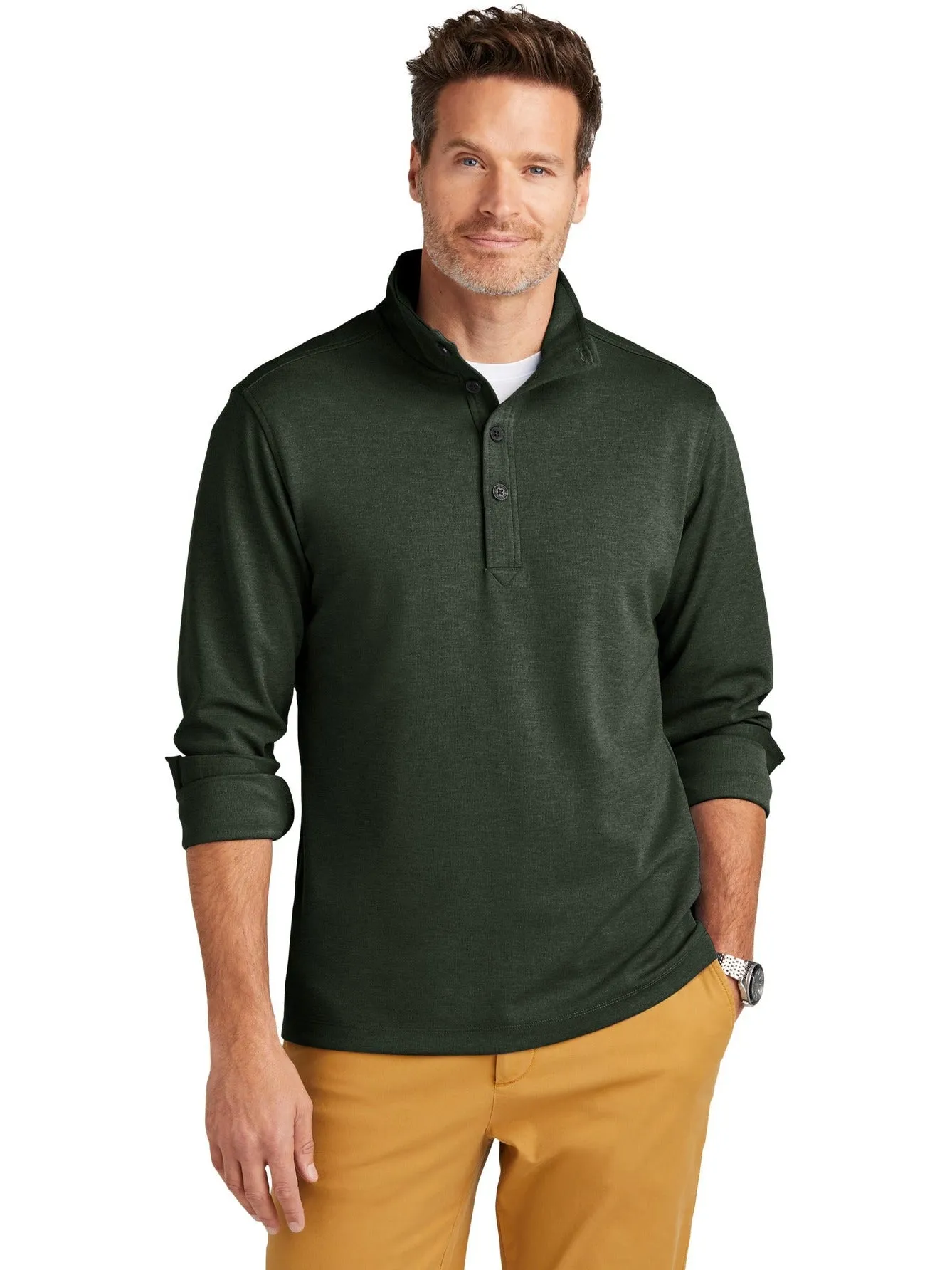 Brooks Brothers Mid-Layer Stretch 1/2-Button