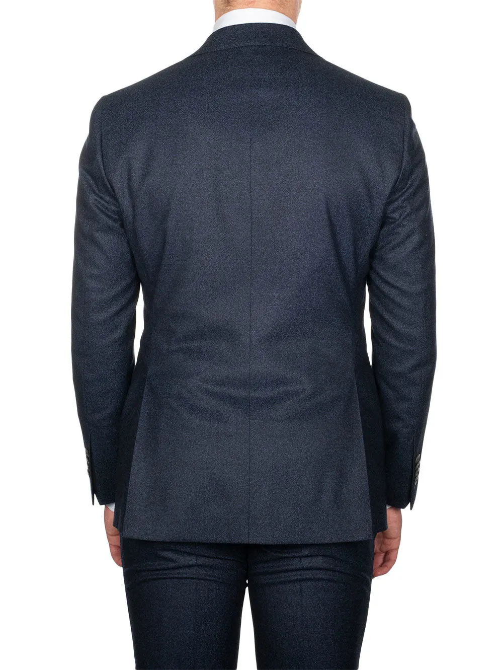 Brushed Wool 3 Piece Suit Navy