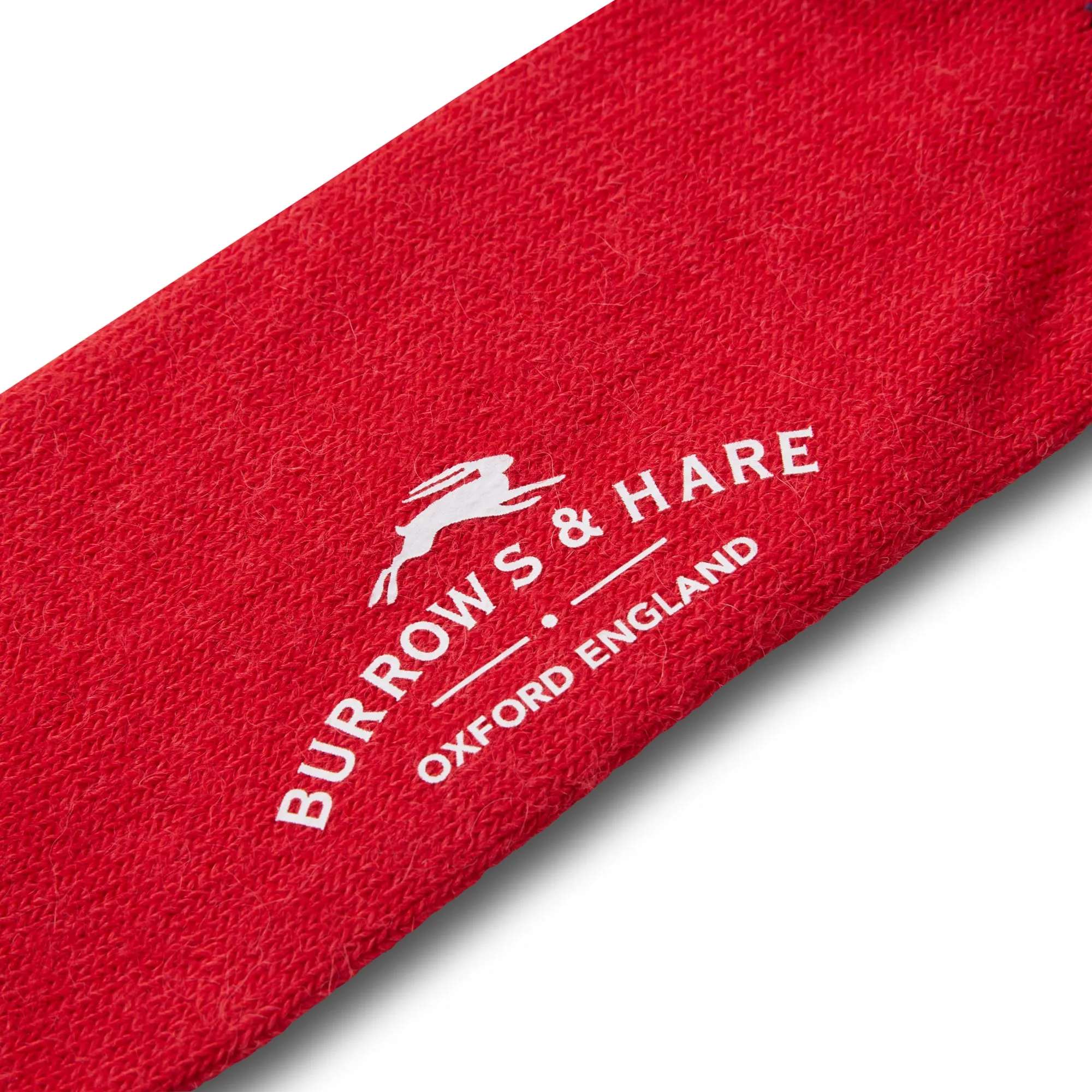 Burrows & Hare Alpaca Socks - Red