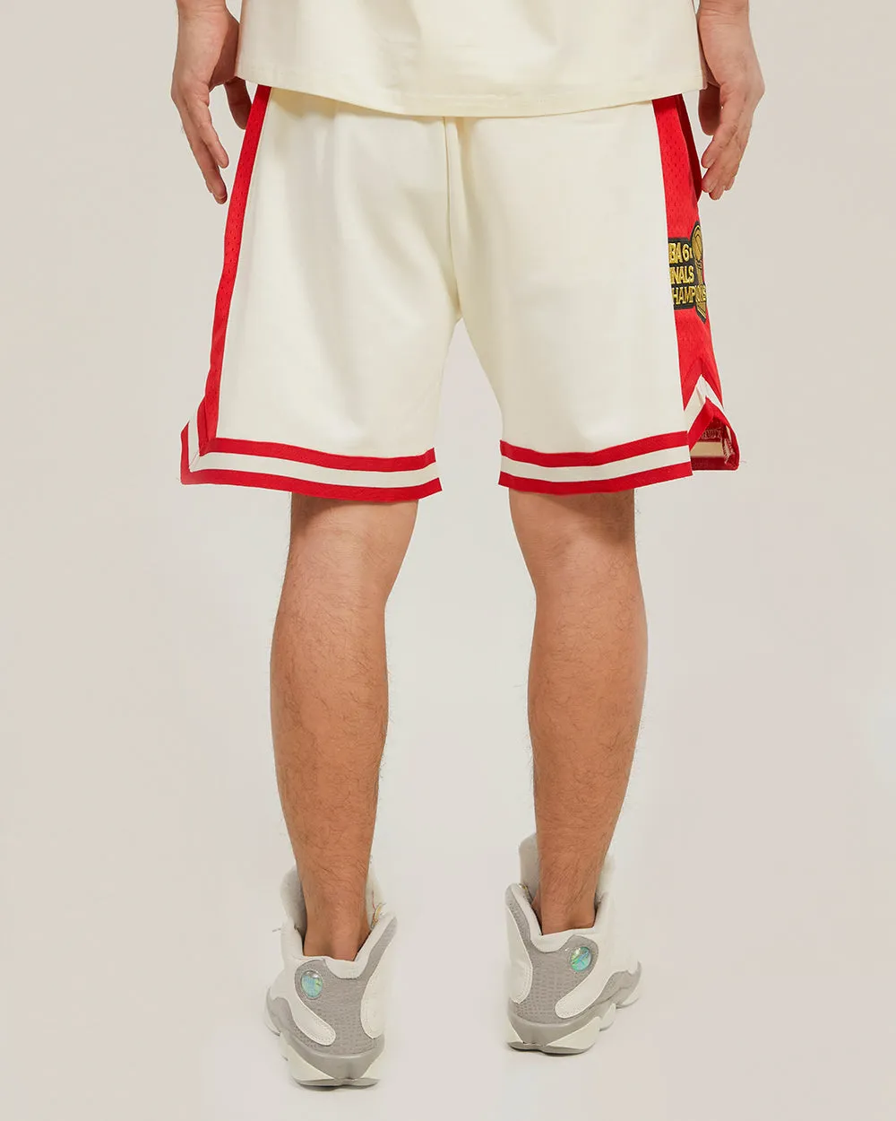 CHICAGO BULLS CHAMPIONSHIP EVOLUTION DK 2.0 SHORT (EGGSHELL/RED)