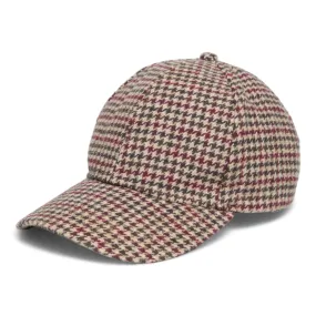 Chokore Autumn Herringbone Pattern Baseball Cap (Brick Red)