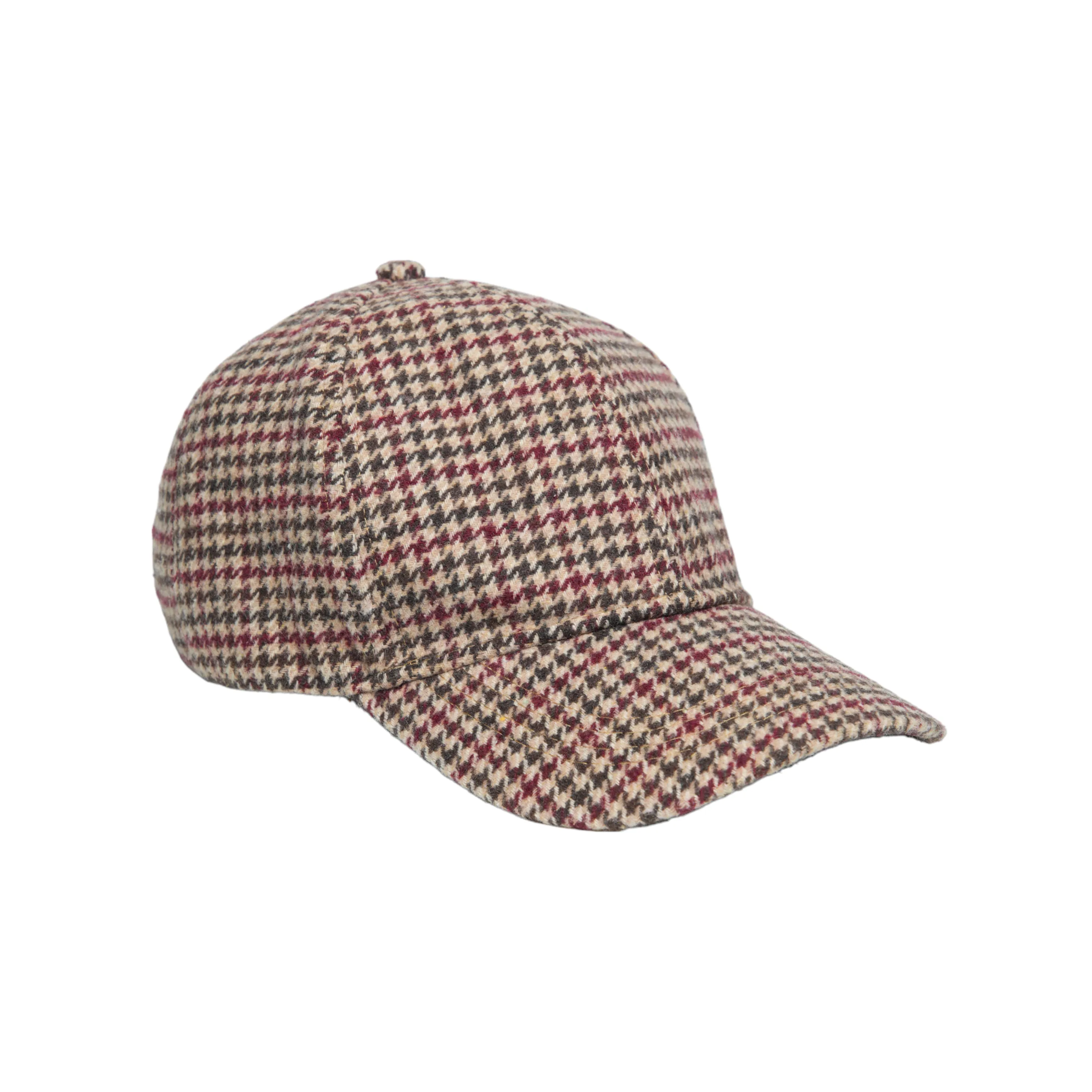 Chokore Autumn Herringbone Pattern Baseball Cap (Brick Red)