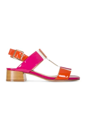 Colourful & fun Leather Sandal | FUCHSIA MULTI | NIA YY