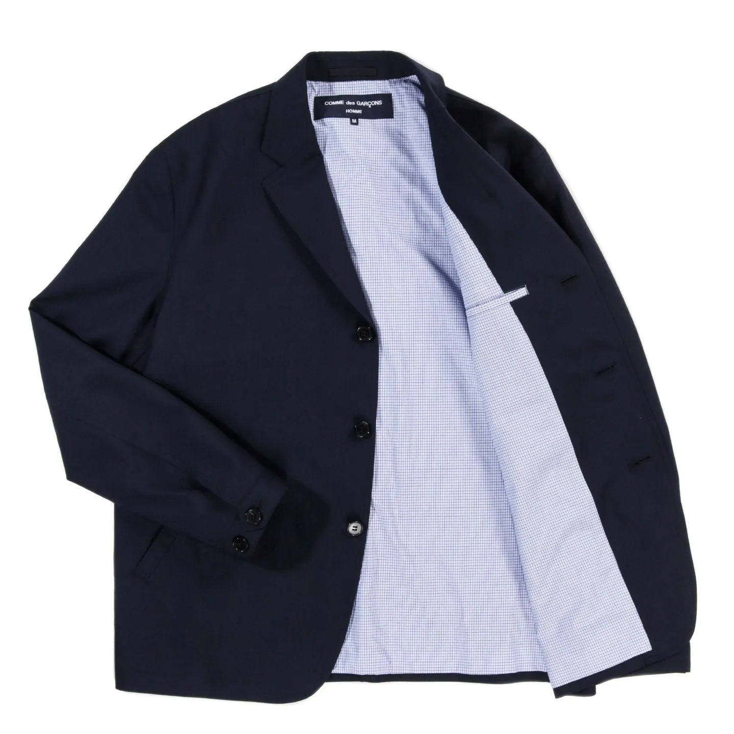 COMME DES GARCONS HOMME J102 SUIT JACKET NAVY