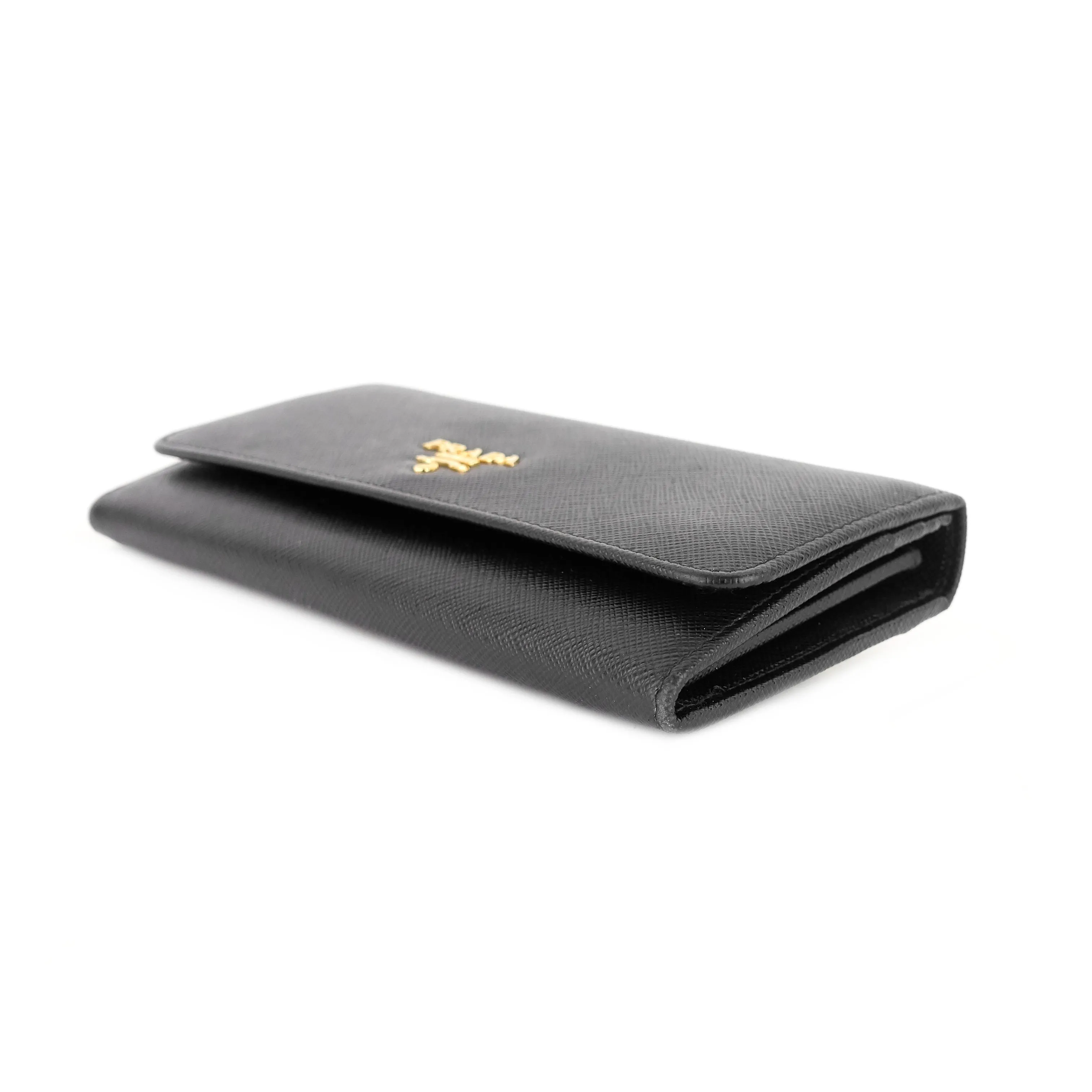 Continental Logo Saffiano Leather Wallet with Insert