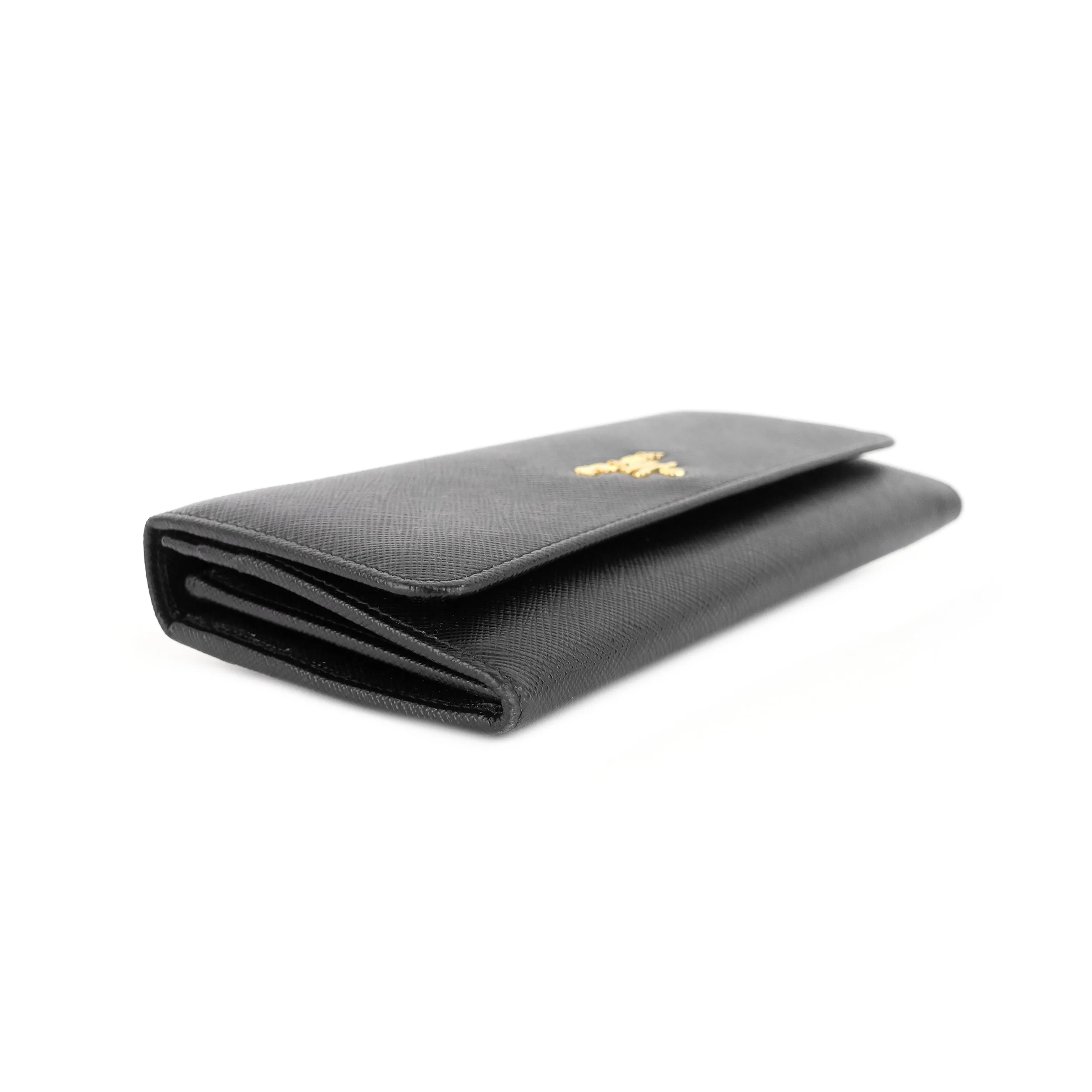 Continental Logo Saffiano Leather Wallet with Insert