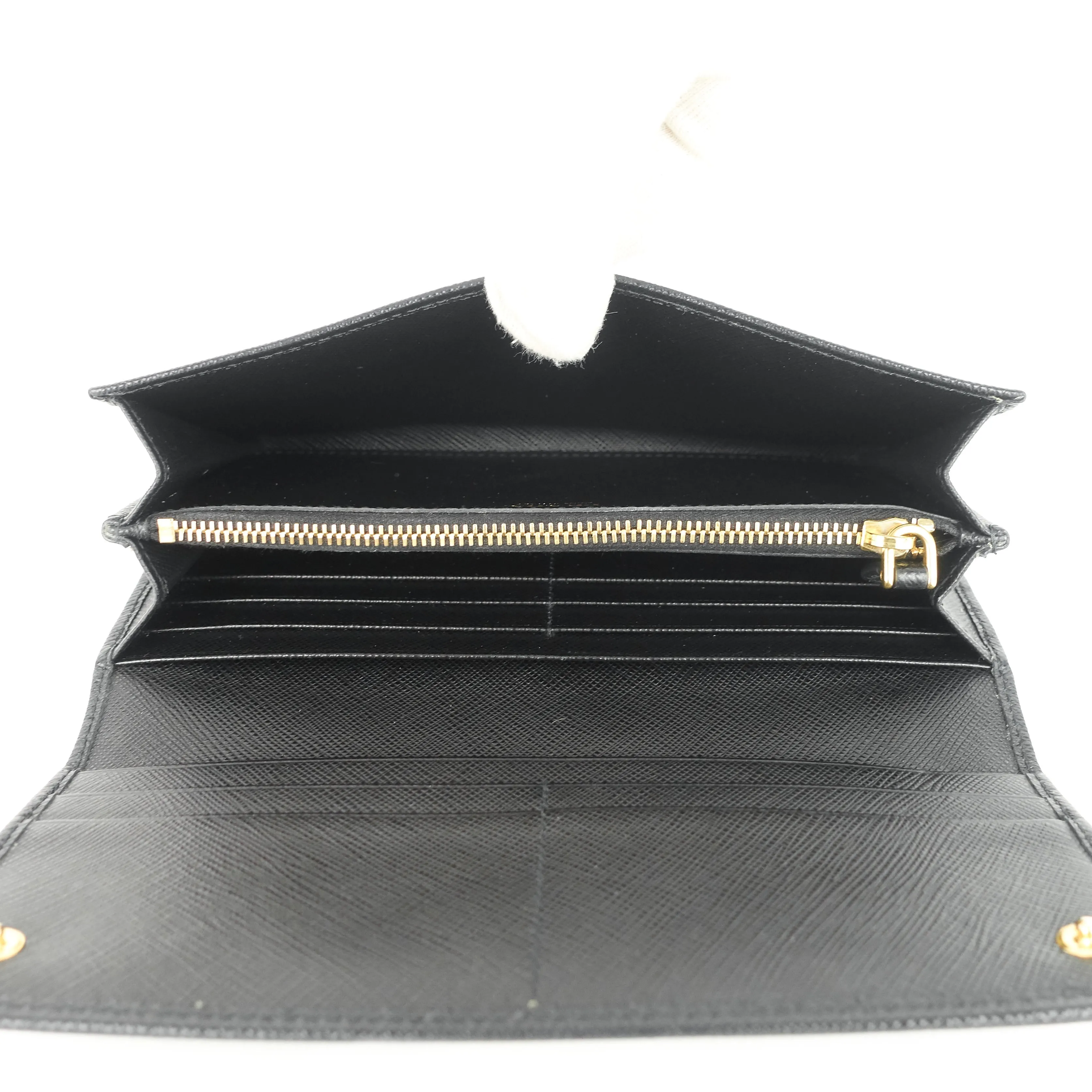 Continental Logo Saffiano Leather Wallet with Insert