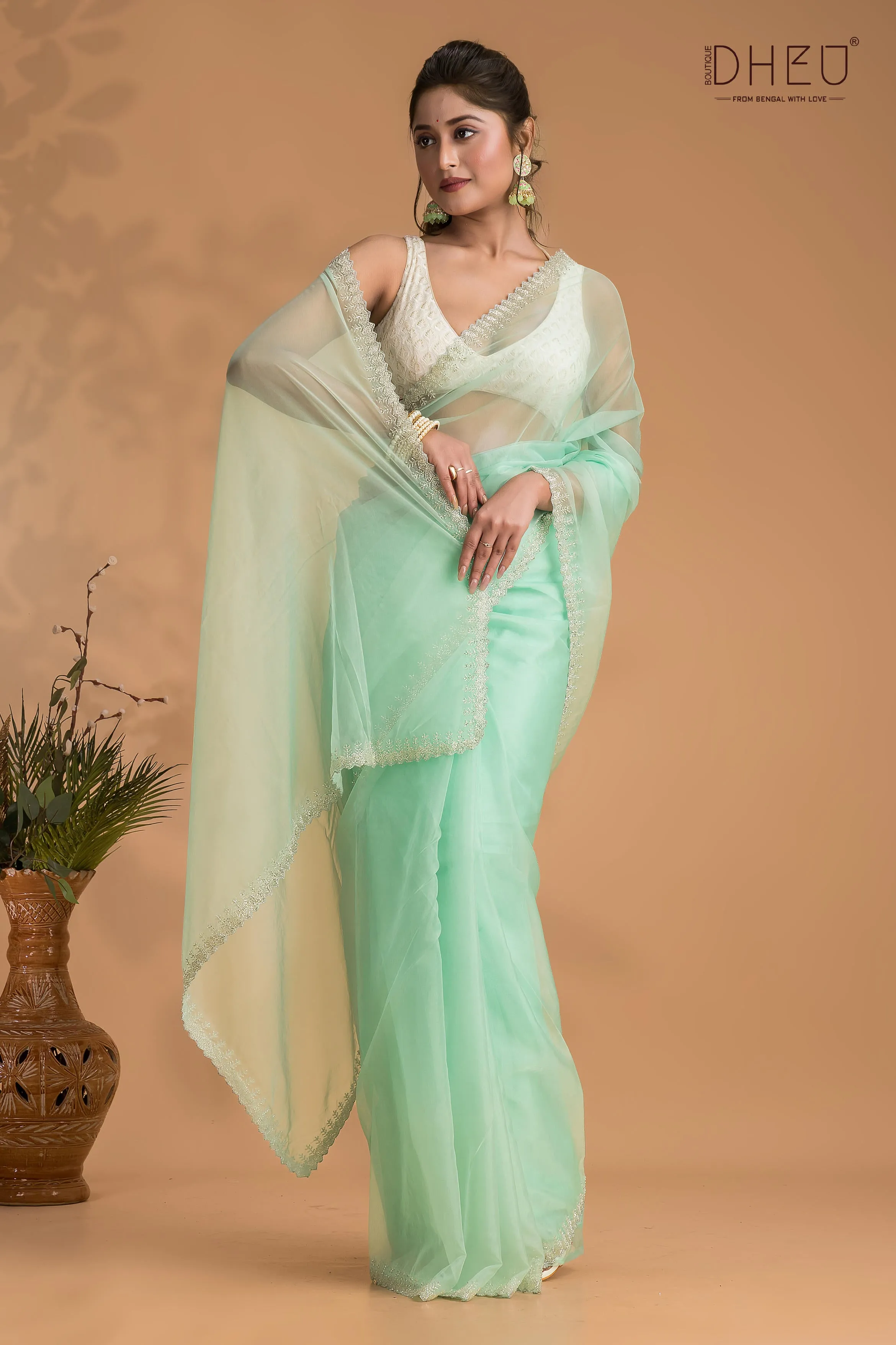 Crown - Exclusive Organza Saree