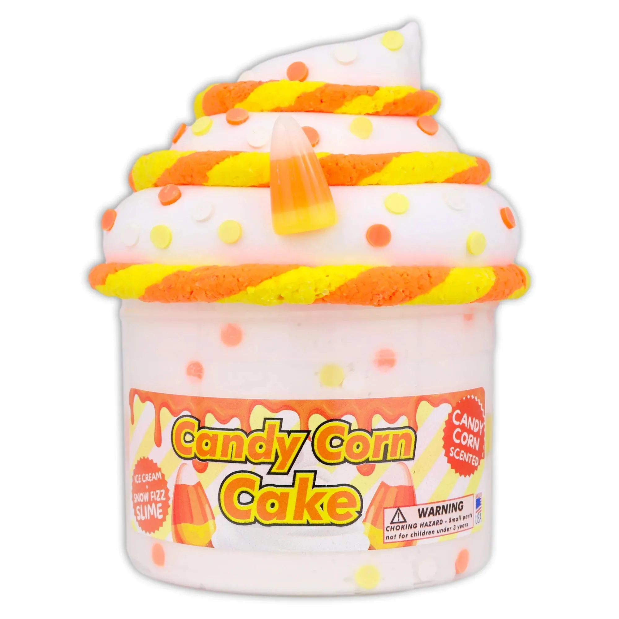 Dope Slimes 8 oz Candy Corn Cake Halloween Slime