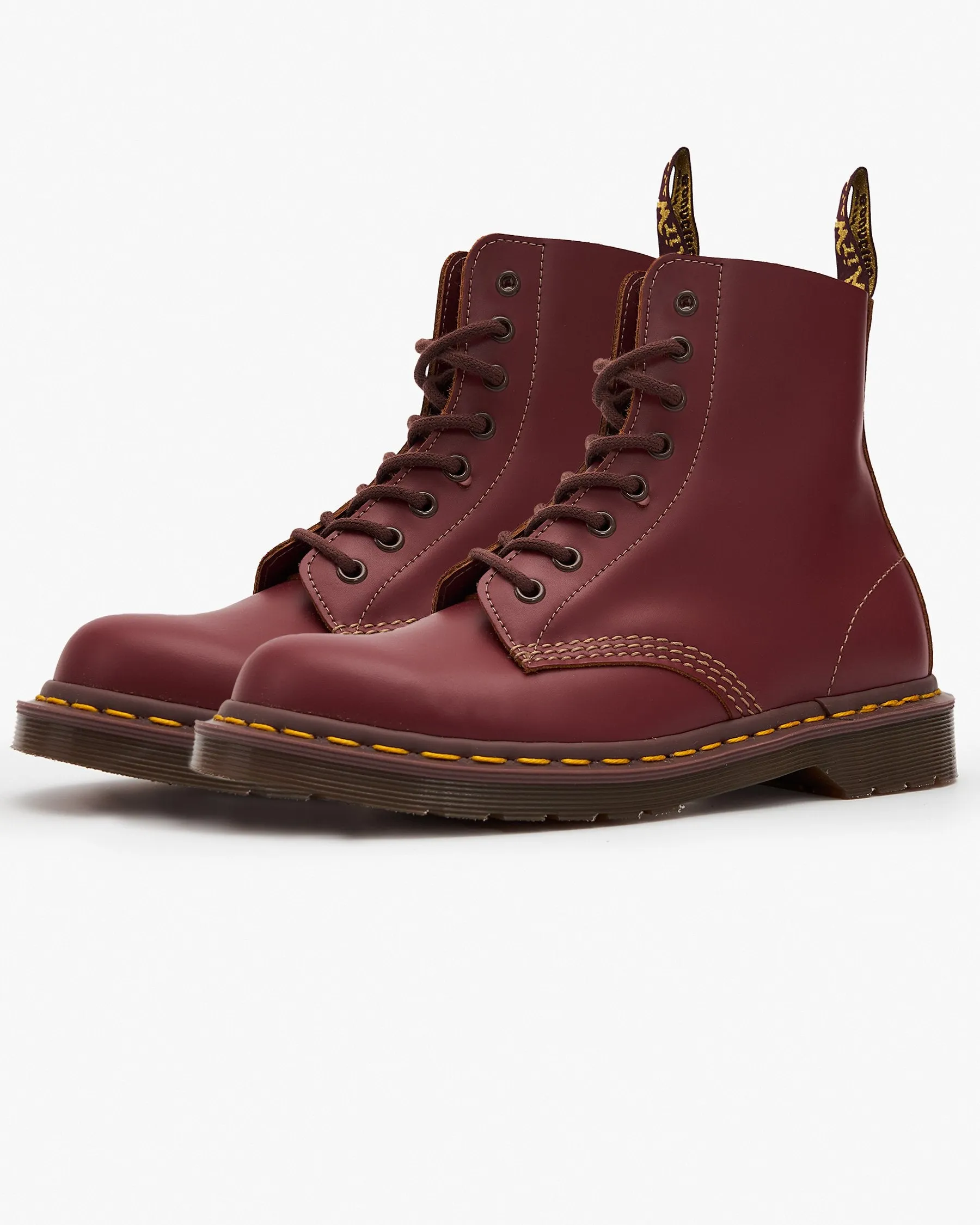 Dr Martens Made In England Vintage 1460 Boots - Oxblood Quilon