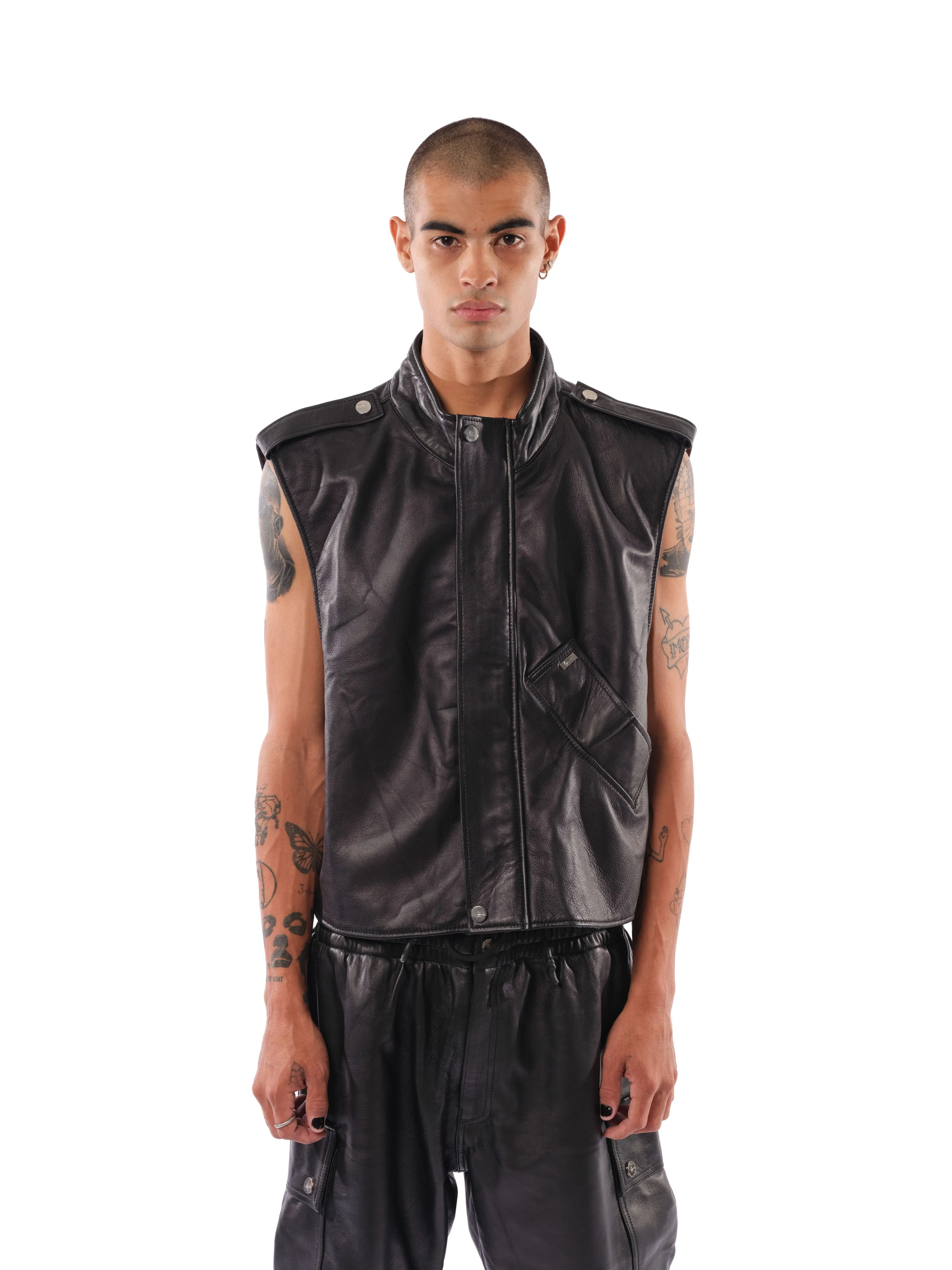 Drako Leather Vest