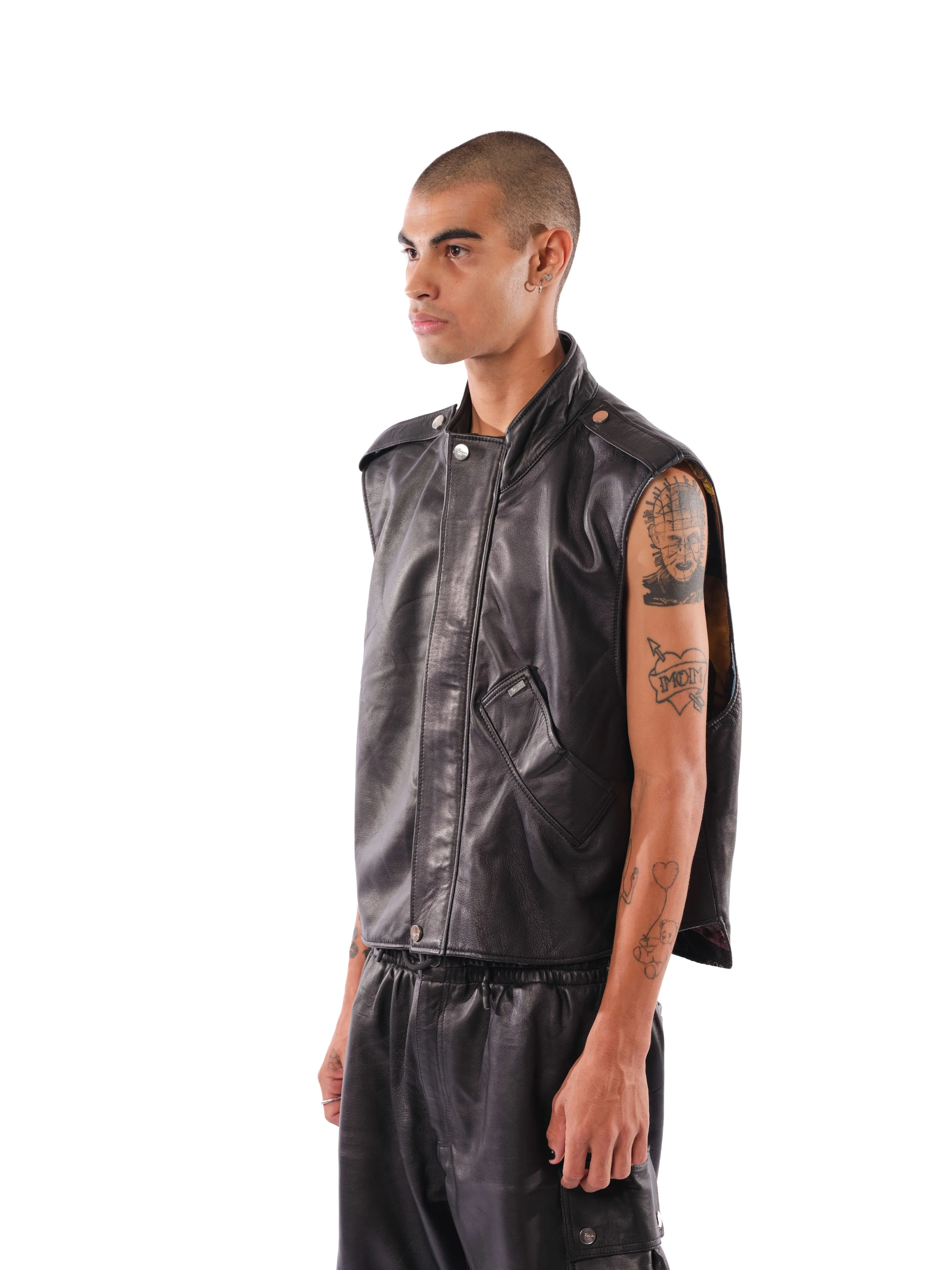 Drako Leather Vest