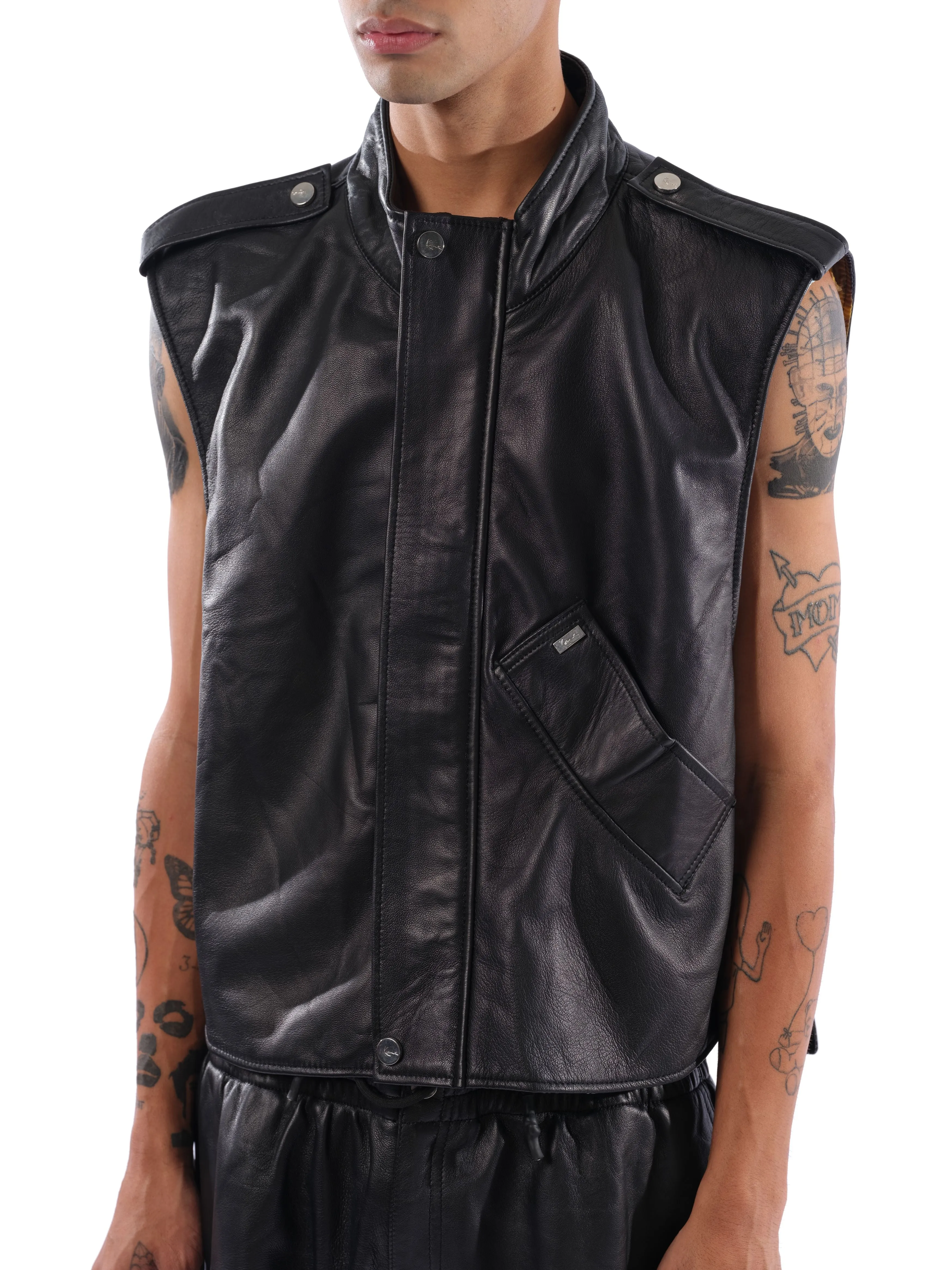 Drako Leather Vest